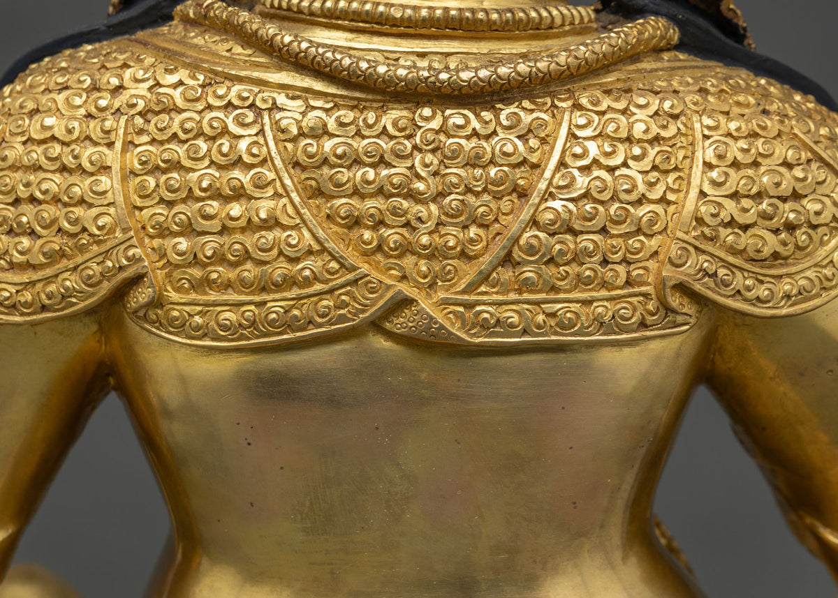 Dzambhala Copper Statue – Hand-Carved Wealth Deity from Nepal