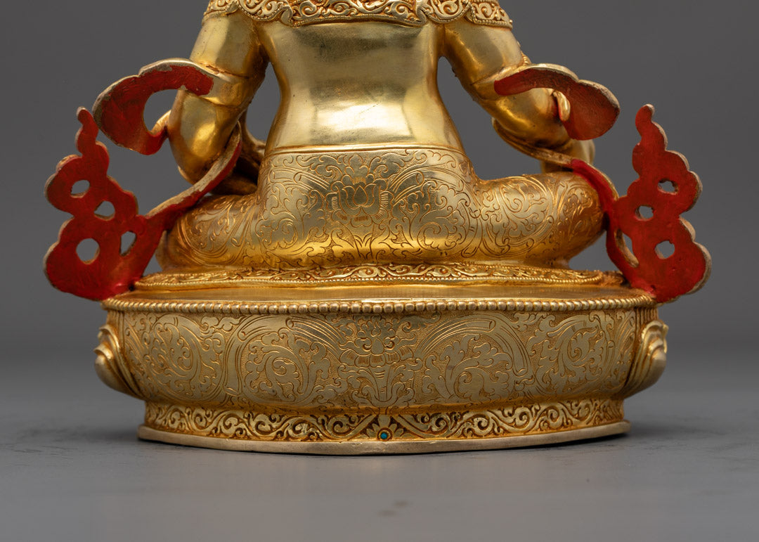 Dzambhala Statue | White god of Wealth