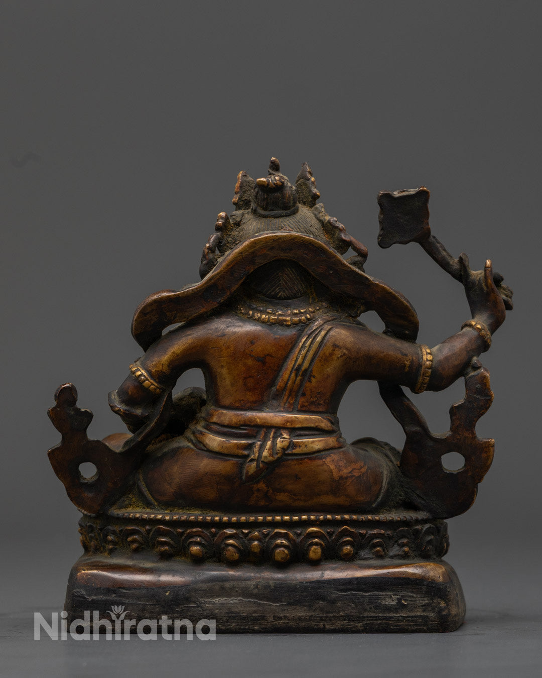Handmade Oxidized Dzambhala Sculpture