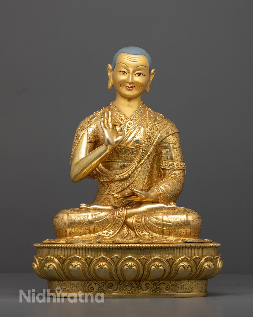 Tsongkhapa Set Statue | Himalayan Buddhist Sculpture