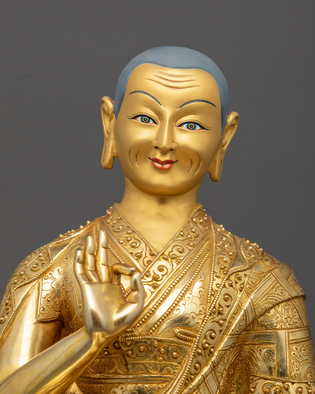 Tsongkhapa Set Statue | Himalayan Buddhist Sculpture