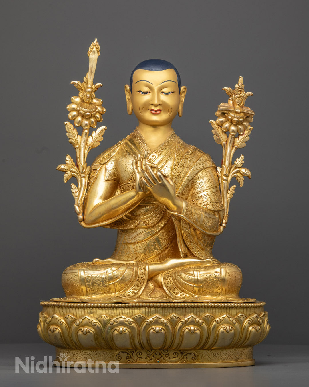 Tsongkhapa Set Statue | Himalayan Buddhist Sculpture