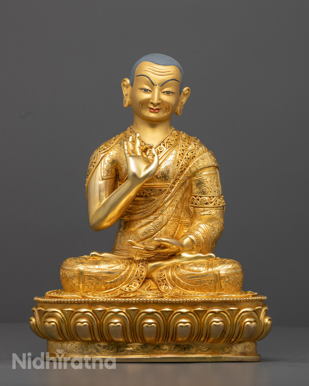 Tsongkhapa Set Statue | Himalayan Buddhist Sculpture
