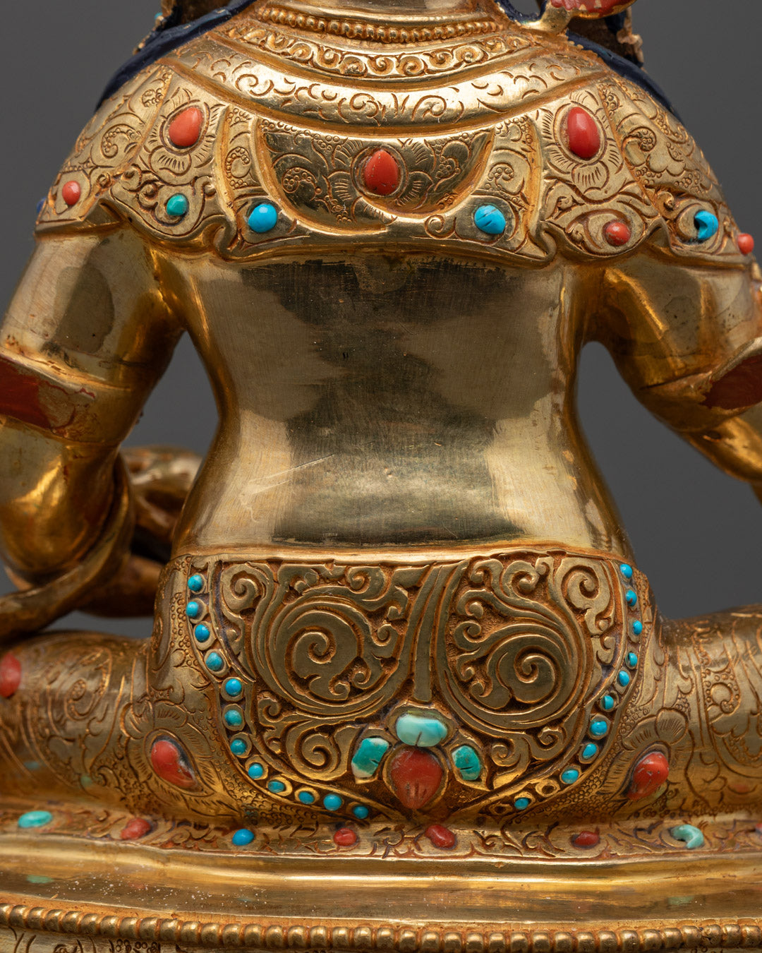 Nepalese Dzambhala Statue | Gold-Gilded for Good Fortune