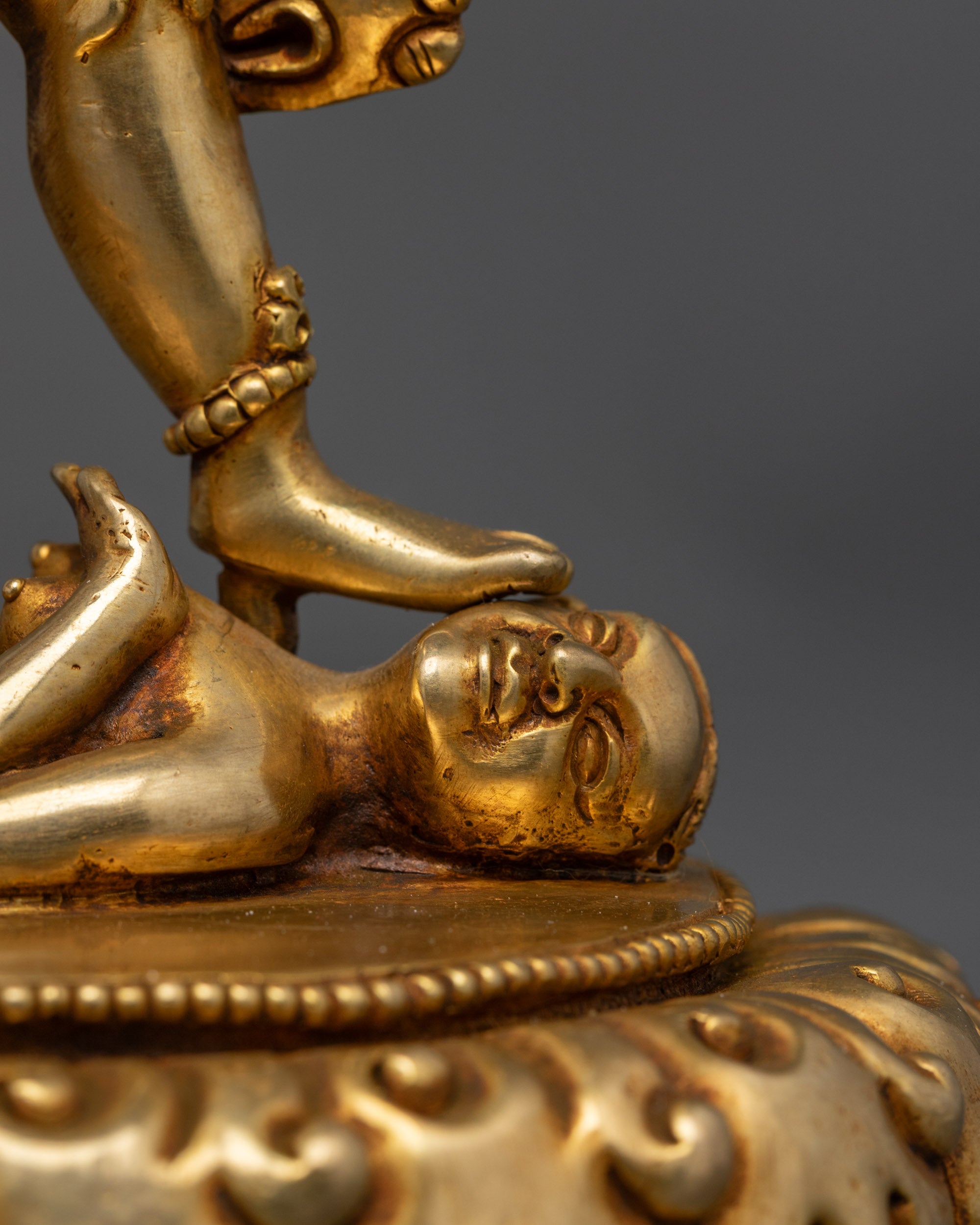 Exquisite Blue Tara Ekajati Statue | Traditional Tibetan Buddhist Art