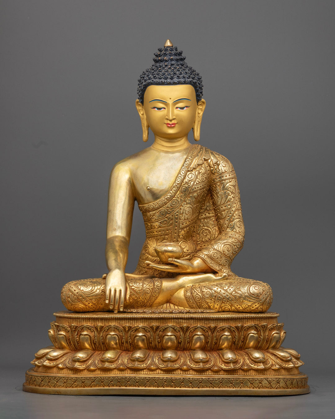 Enlightened Shakyamuni Buddha Statue | Nepalese Buddhist Statue