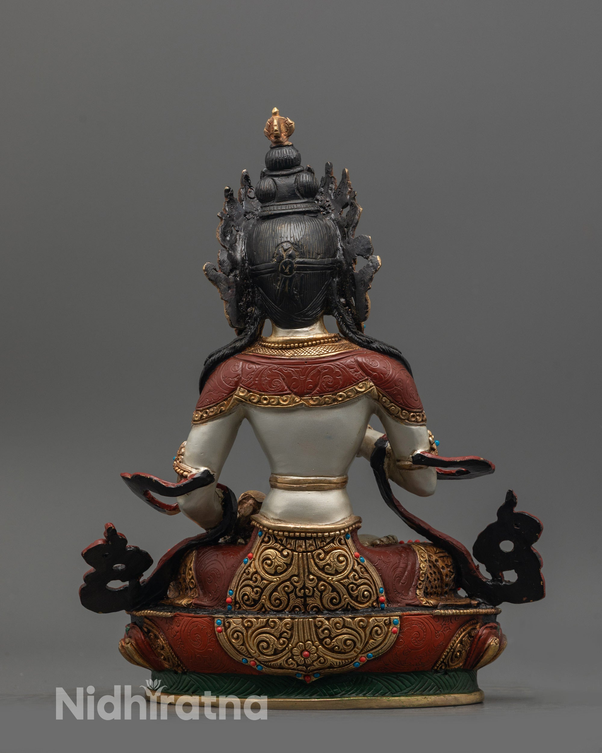 Exquisite Vajrasattva Tibetan Buddhist statue, handmade with intricate details