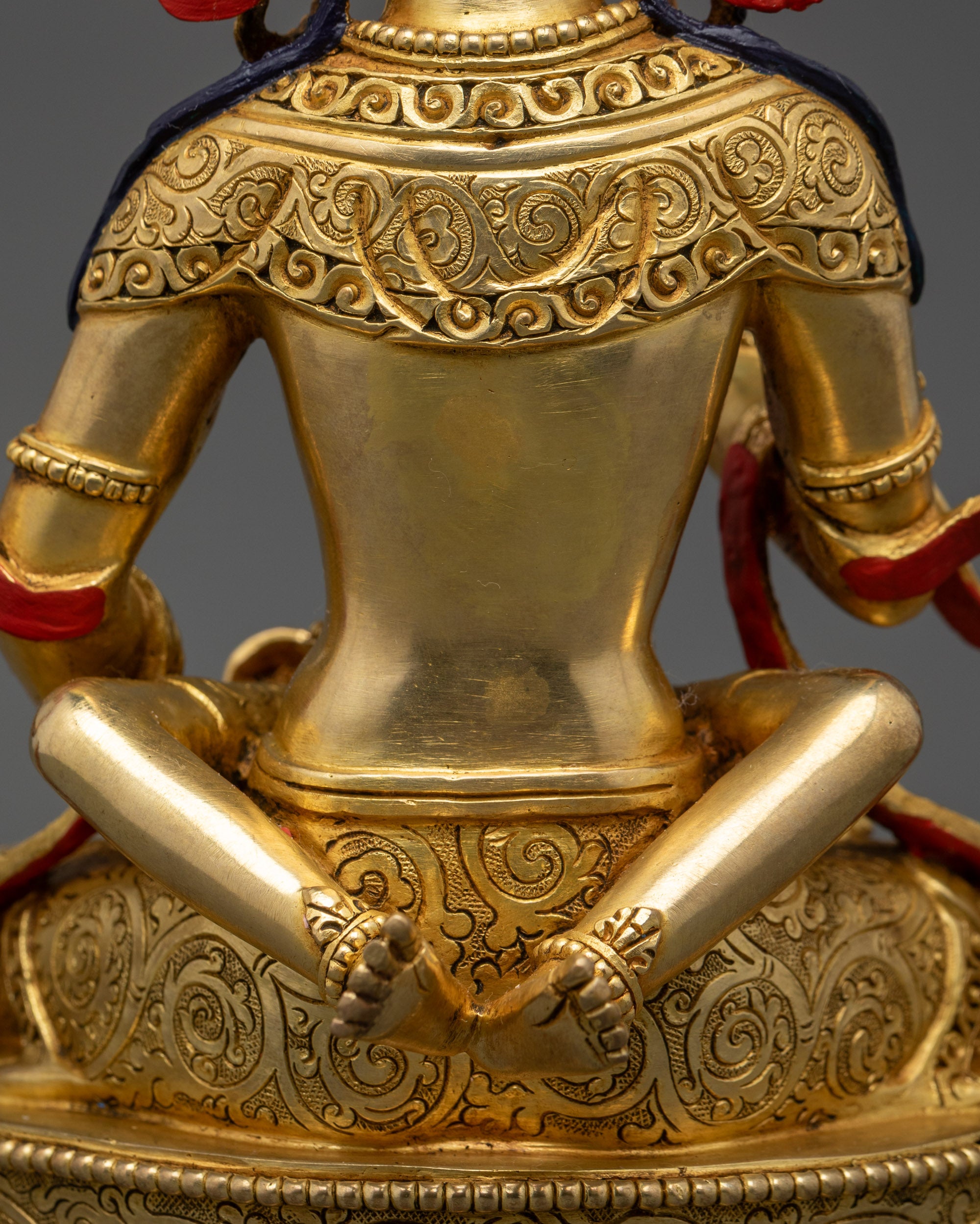 Handmade Dorje Sempa Statue | Gold-Fire Gilded Buddhist Altar Artwork