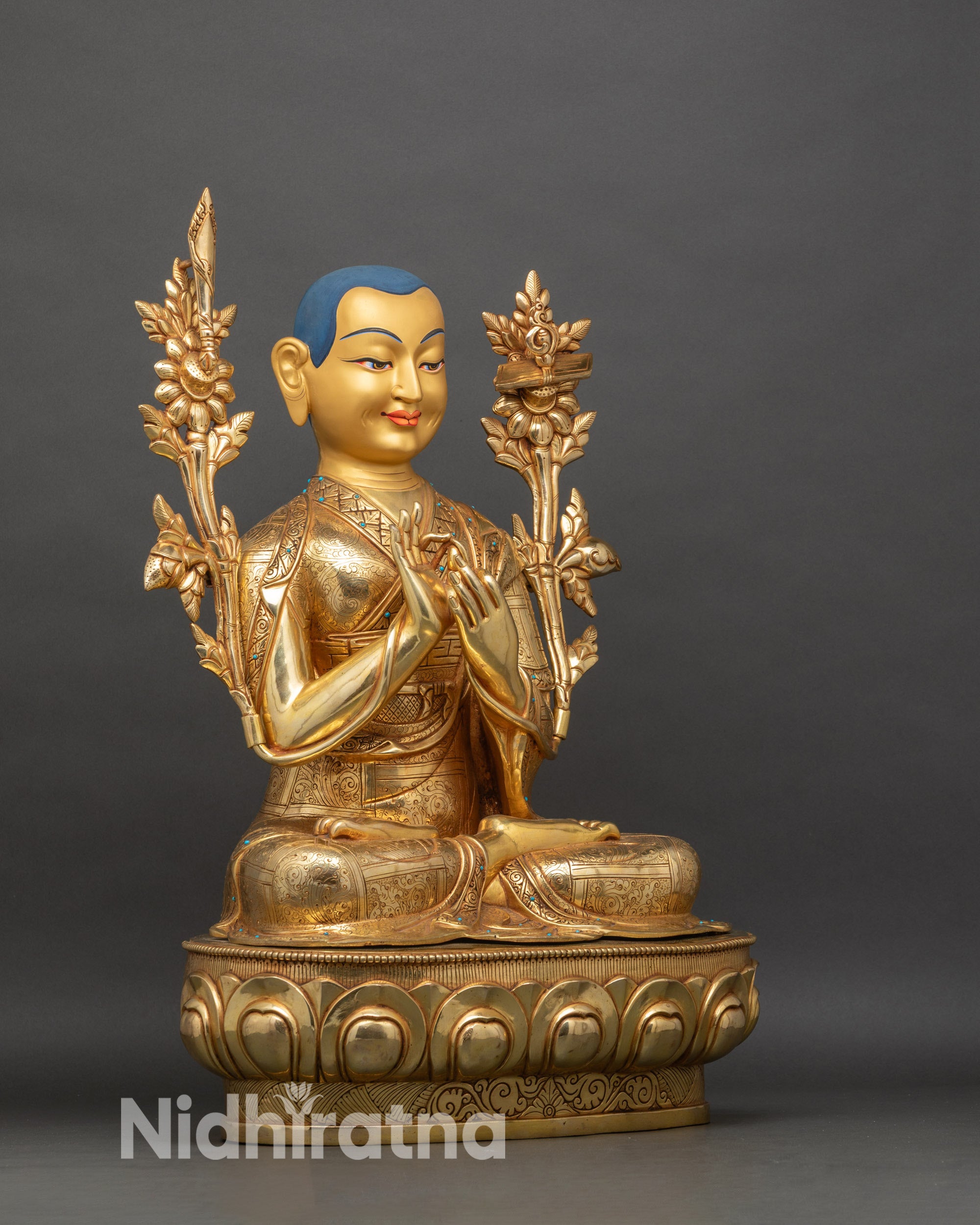Buddhist Tsongkhapa Set | Handcrafted Trio Set of Buddhist Masters