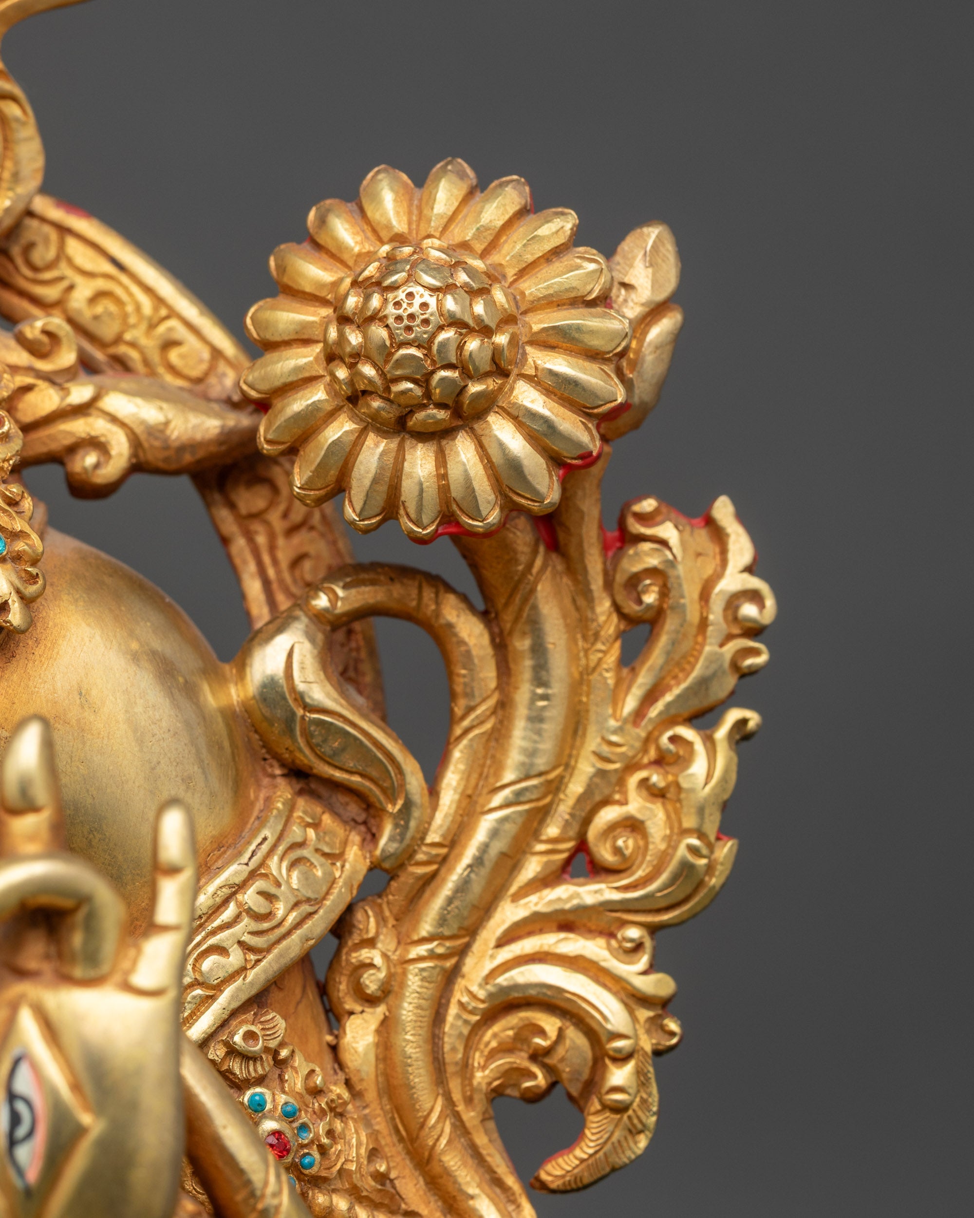 Goddess White Tara Sculpture - Symbol of Healing and Compassion