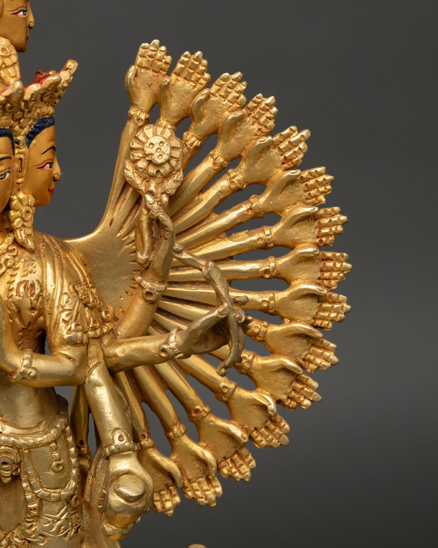 Thousand-Armed Chenrezig Statue | Buddhist Art from Nepal