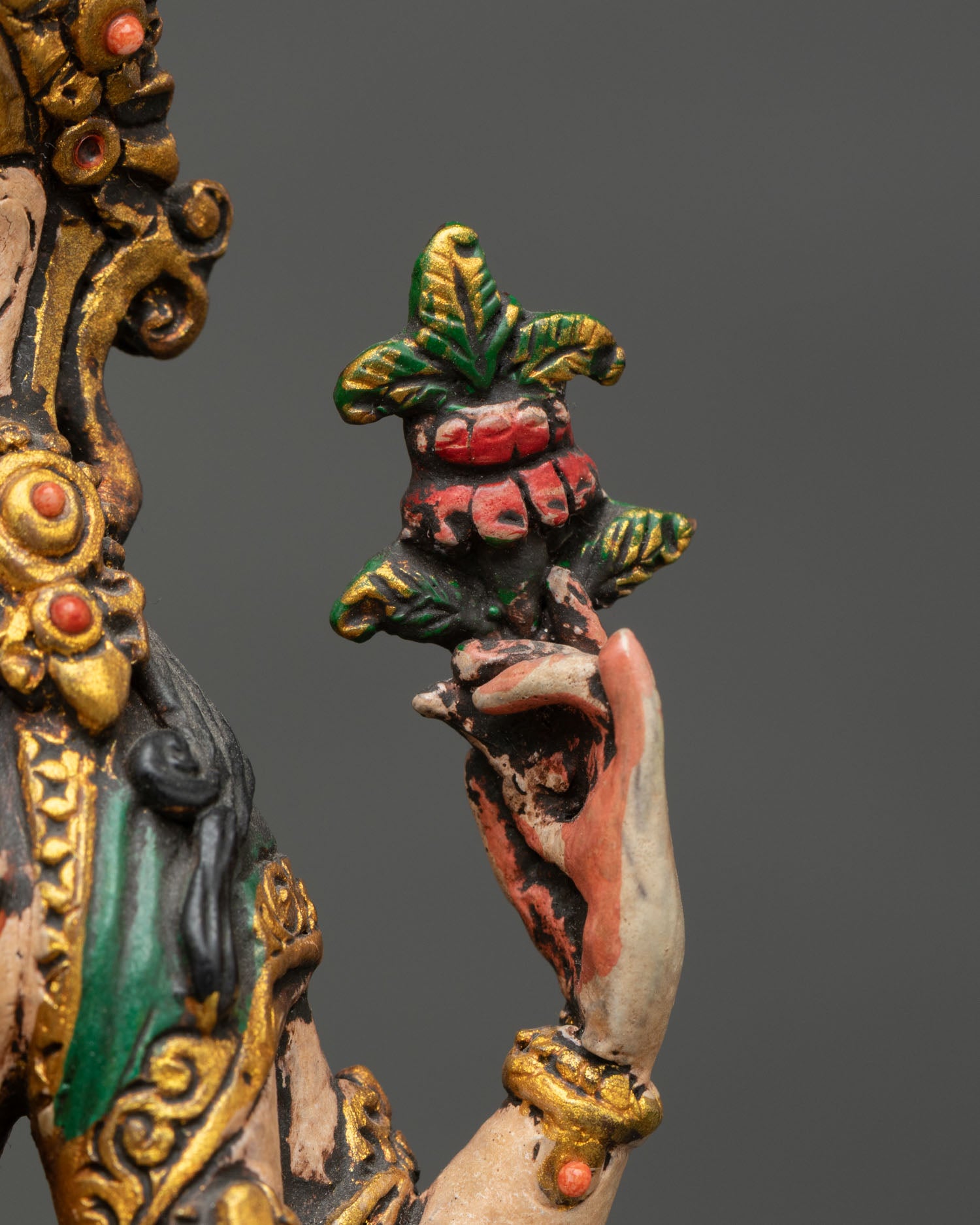 Mini Chenrezig Copper Statue | Bodhisattva of Mercy