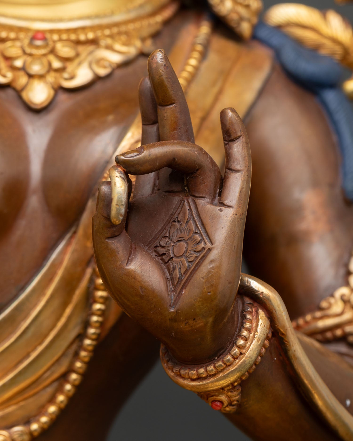 Handcrafted Green Tara Statue | Vajrayana Buddhist Artwork