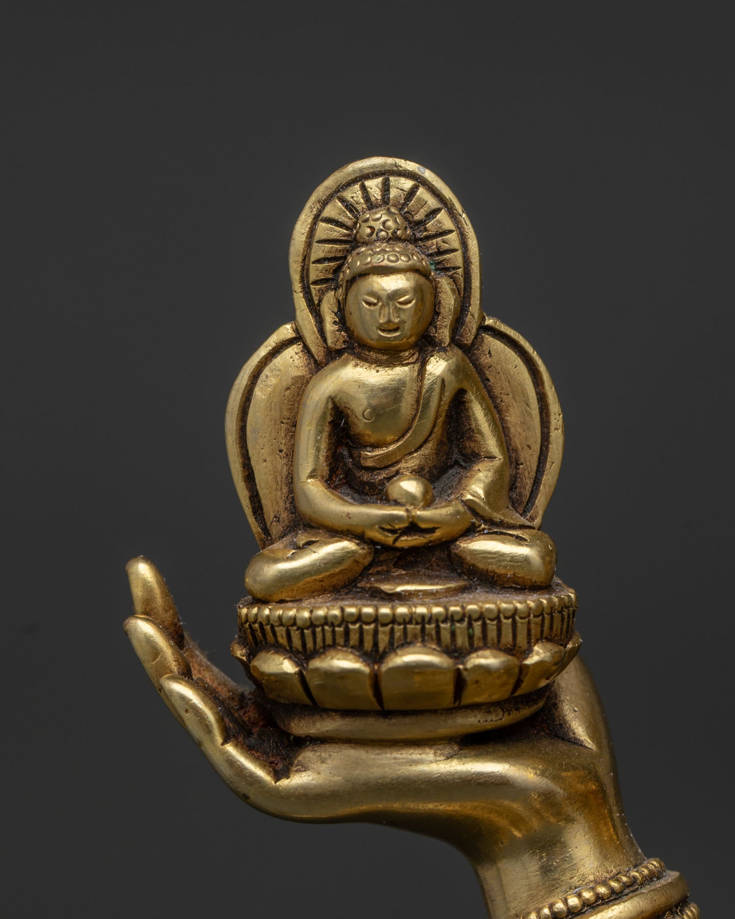 Namgyalma Statue | 24K Gold-Fire Gilded Copper Art