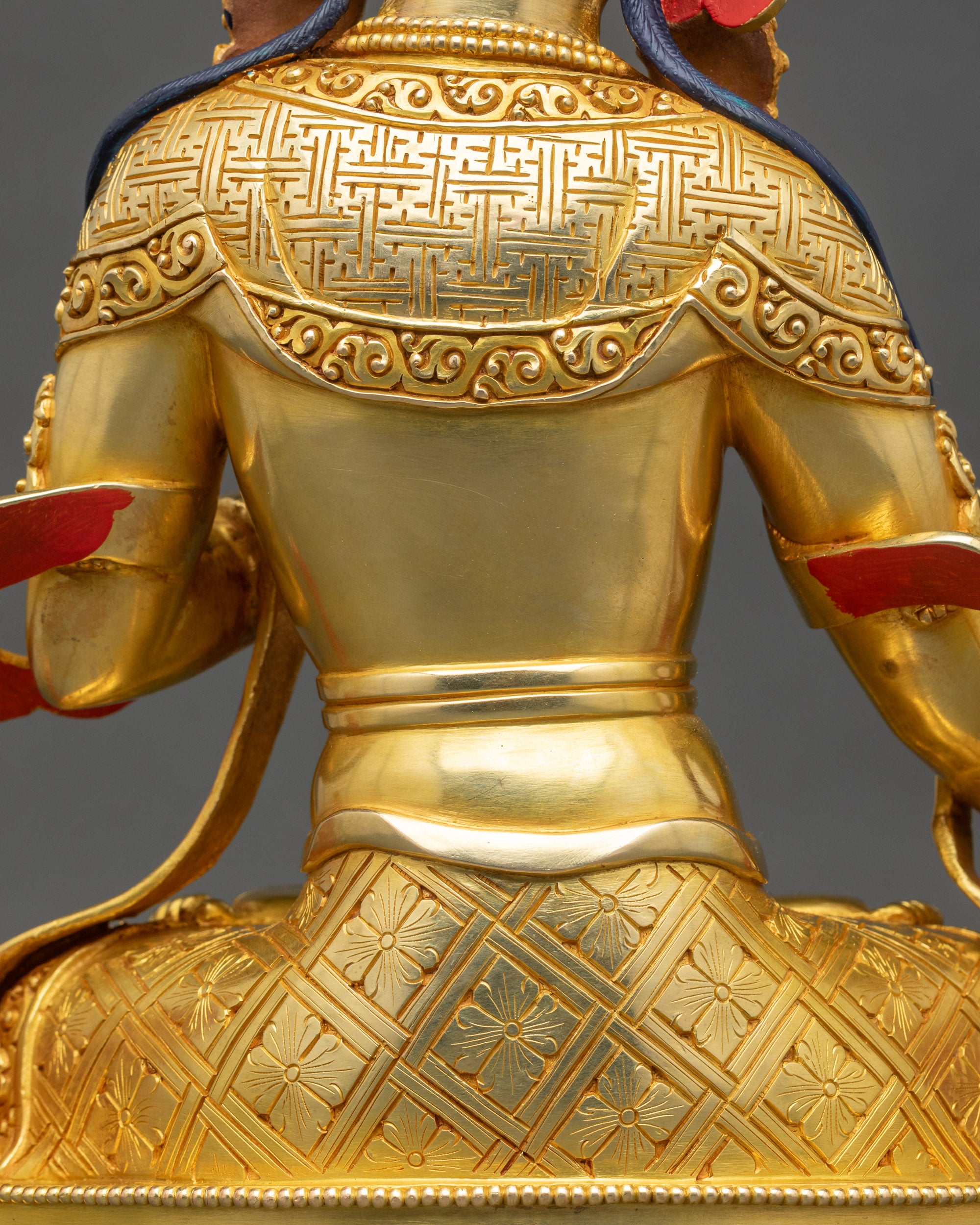 White Umbrella Goddess Dukar Statue | Authentic Nepalese Craftsmanship