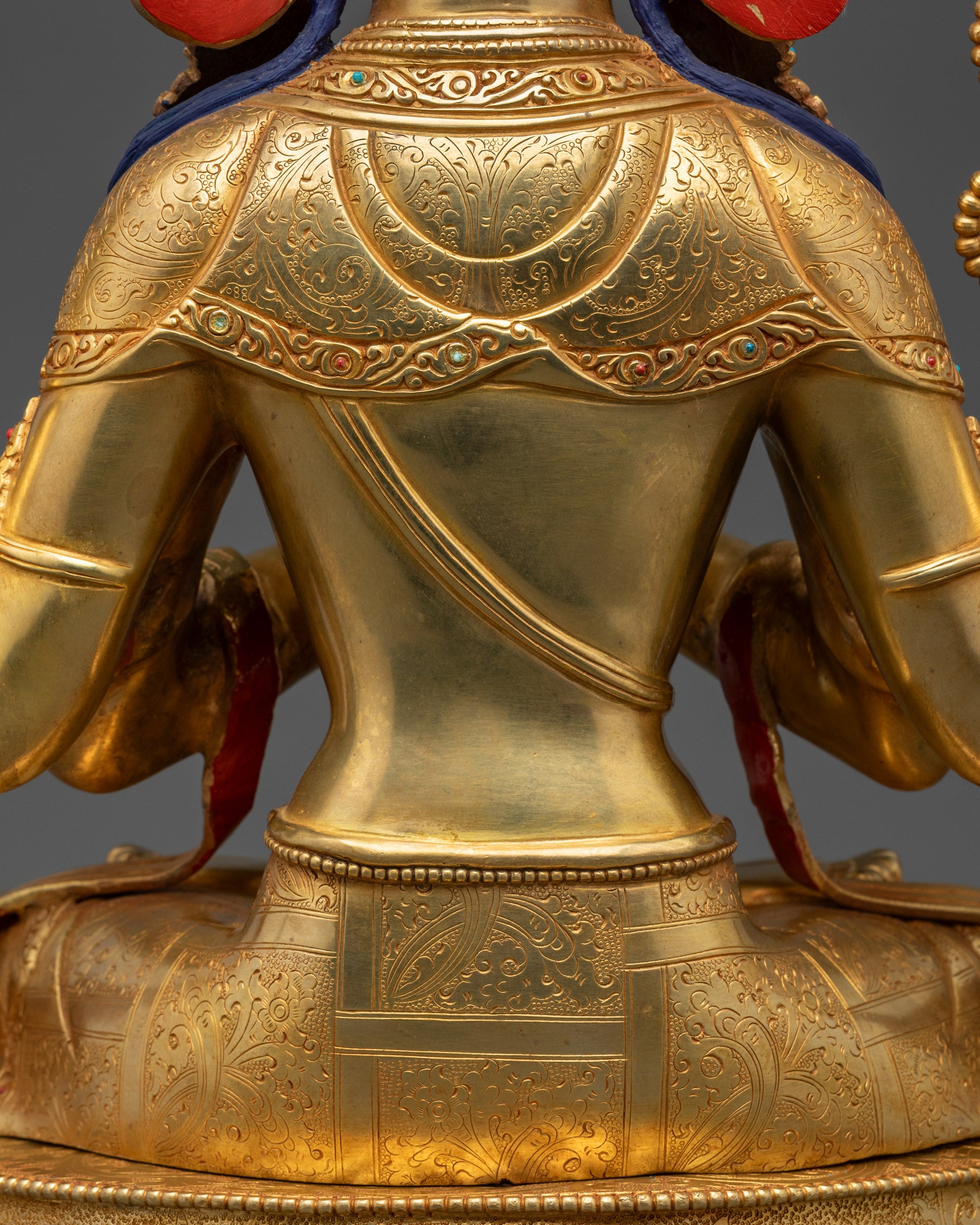 Celebrate Compassion with Chenrezig Statue | 24K Gold-Gilded Sculpture