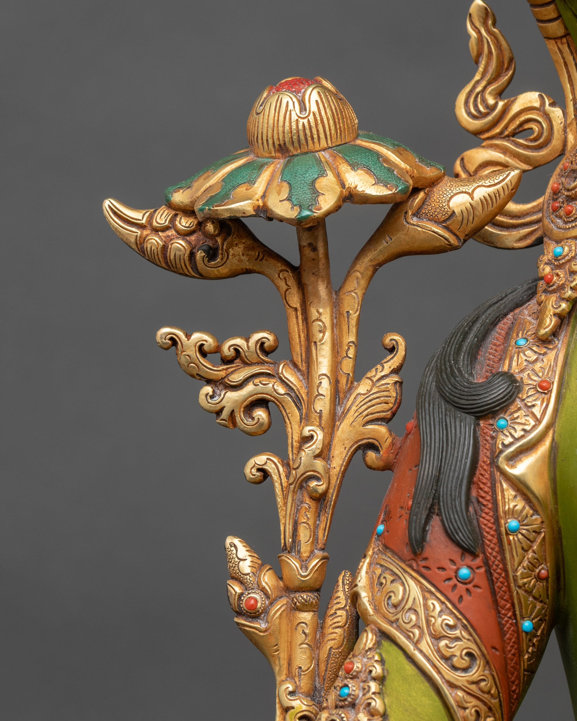 Green Tara Statue for Home & Altar | Spiritual Buddhist Art