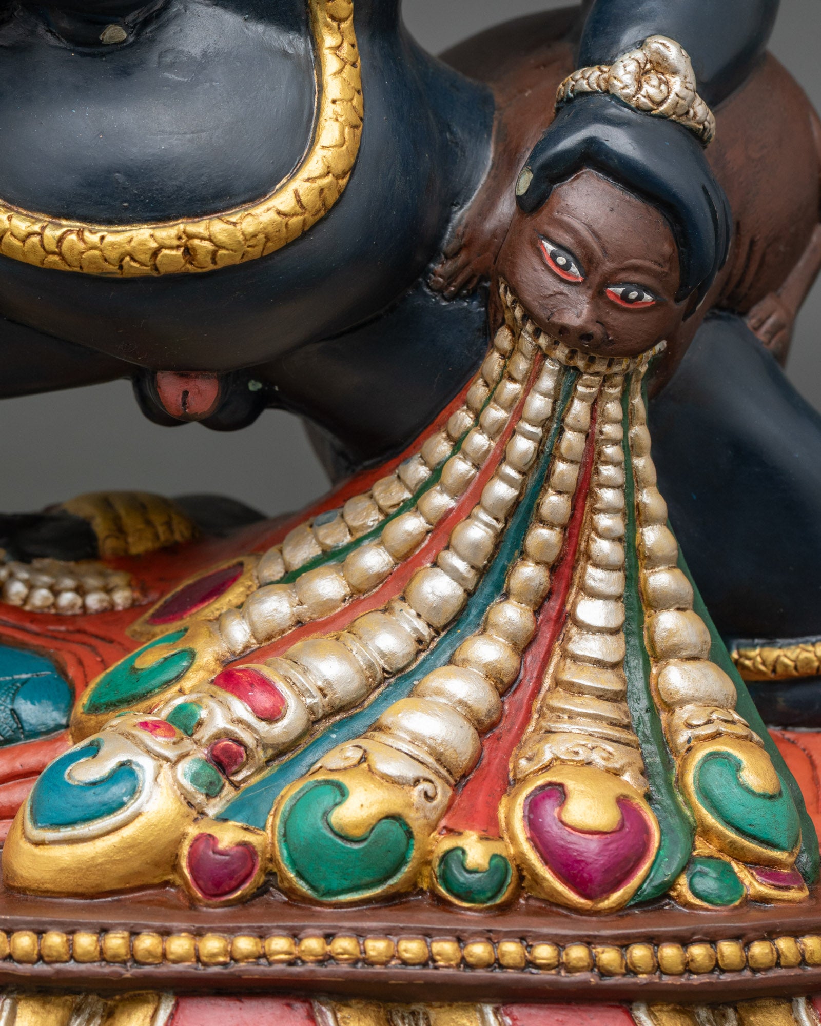 Black Dzambhala Statue | Handcrafted Copper Art