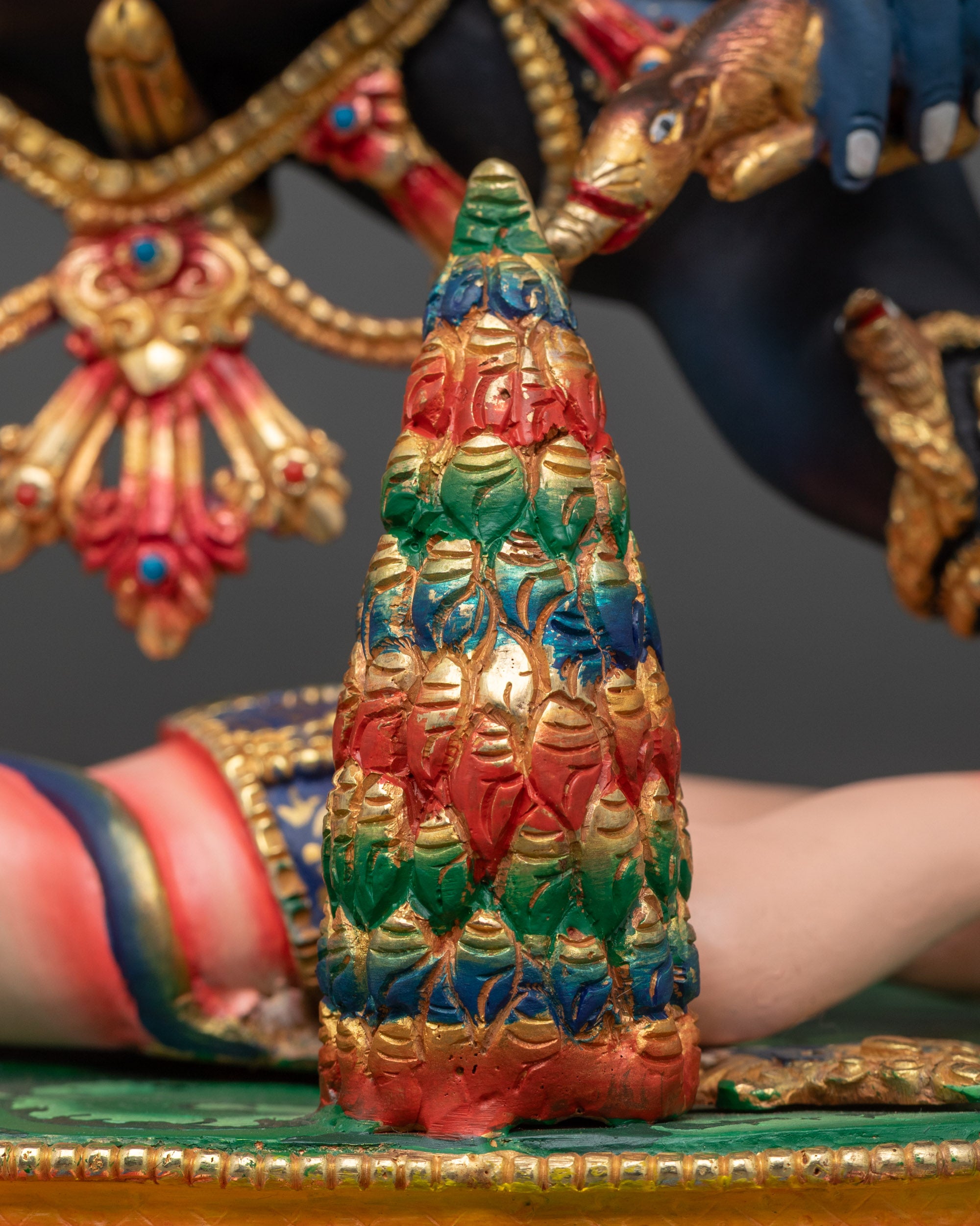 Black Dzambhala Statue | Spiritual Guardian of Wealth and Fortune