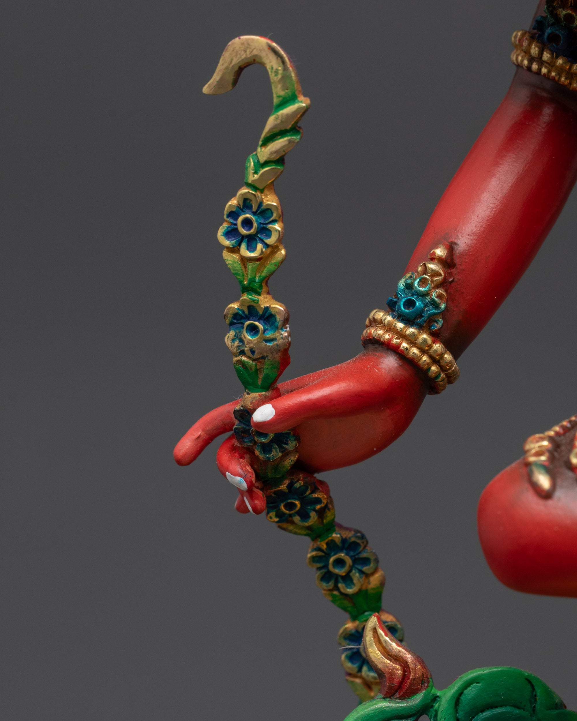 Traditional Red Kurukulla Sculpture | Handmade Goddess of Empowerment