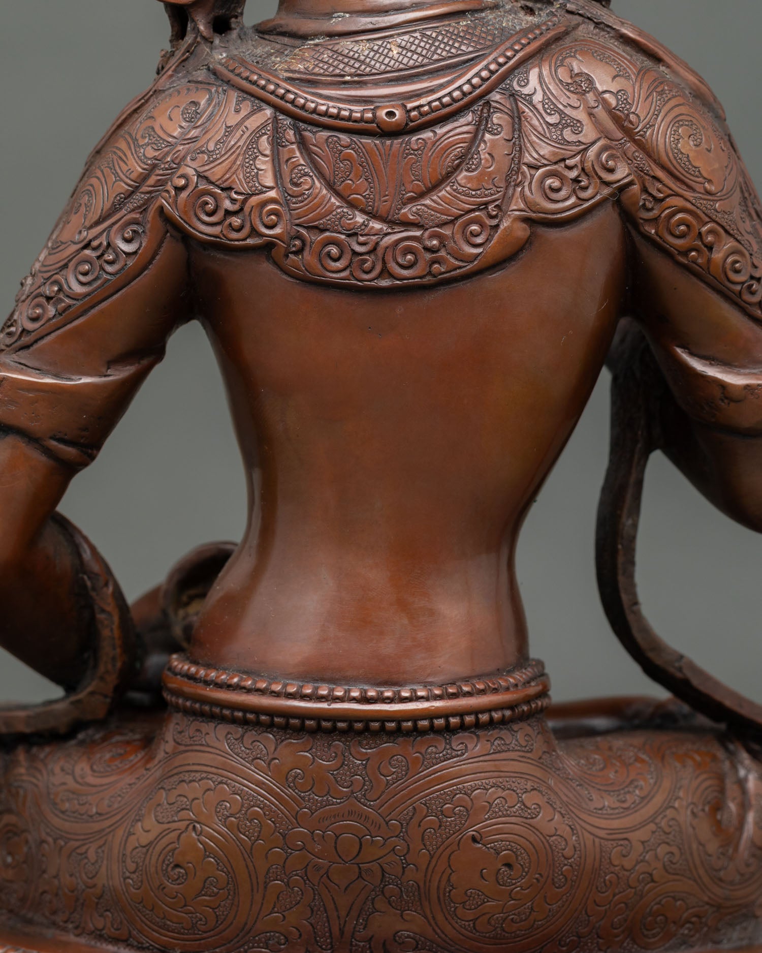 Oxidized Vajrasattva Statue – Tibetan Purification Deity Sculpture