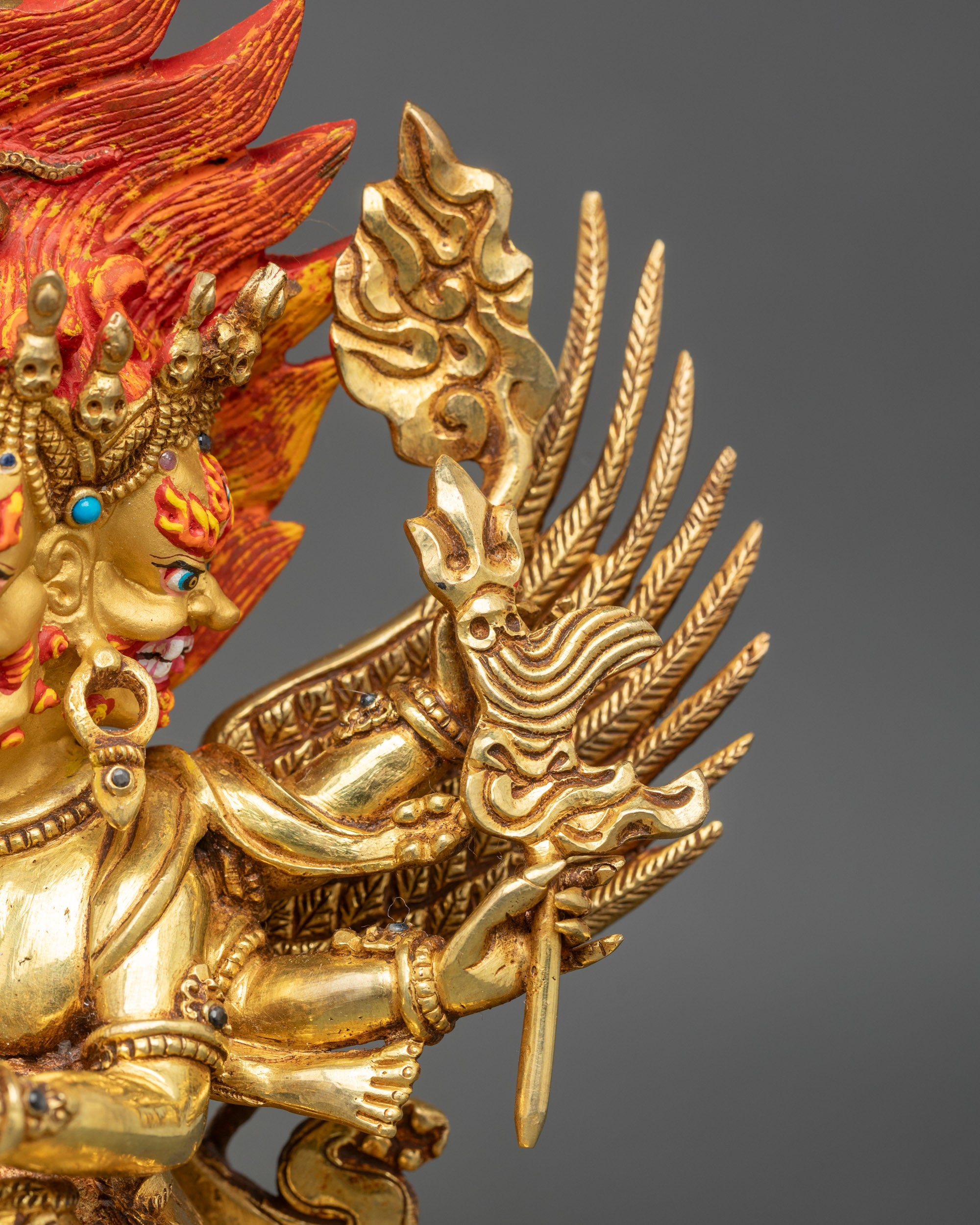 Tibetan Vajrakilaya Statue | Buddhist Figurine for Ritual & Blessings