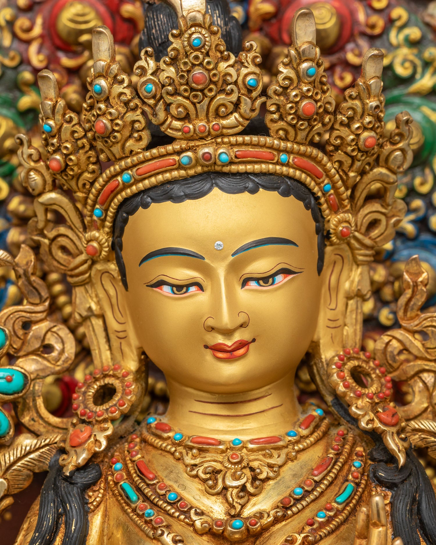 Green Tara Statue | Nepalese Newari Craftsmanship