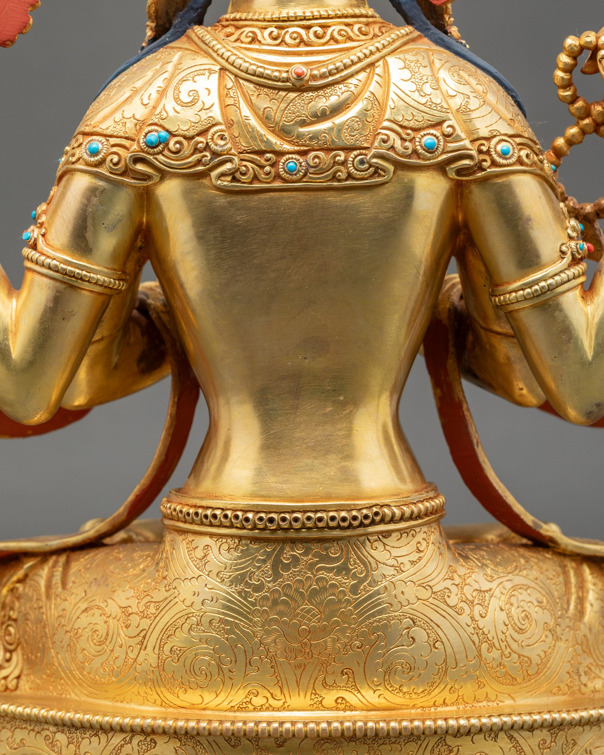 Four-Armed Avalokiteshvara Bodhisattva | Traditional Himalayan Statue