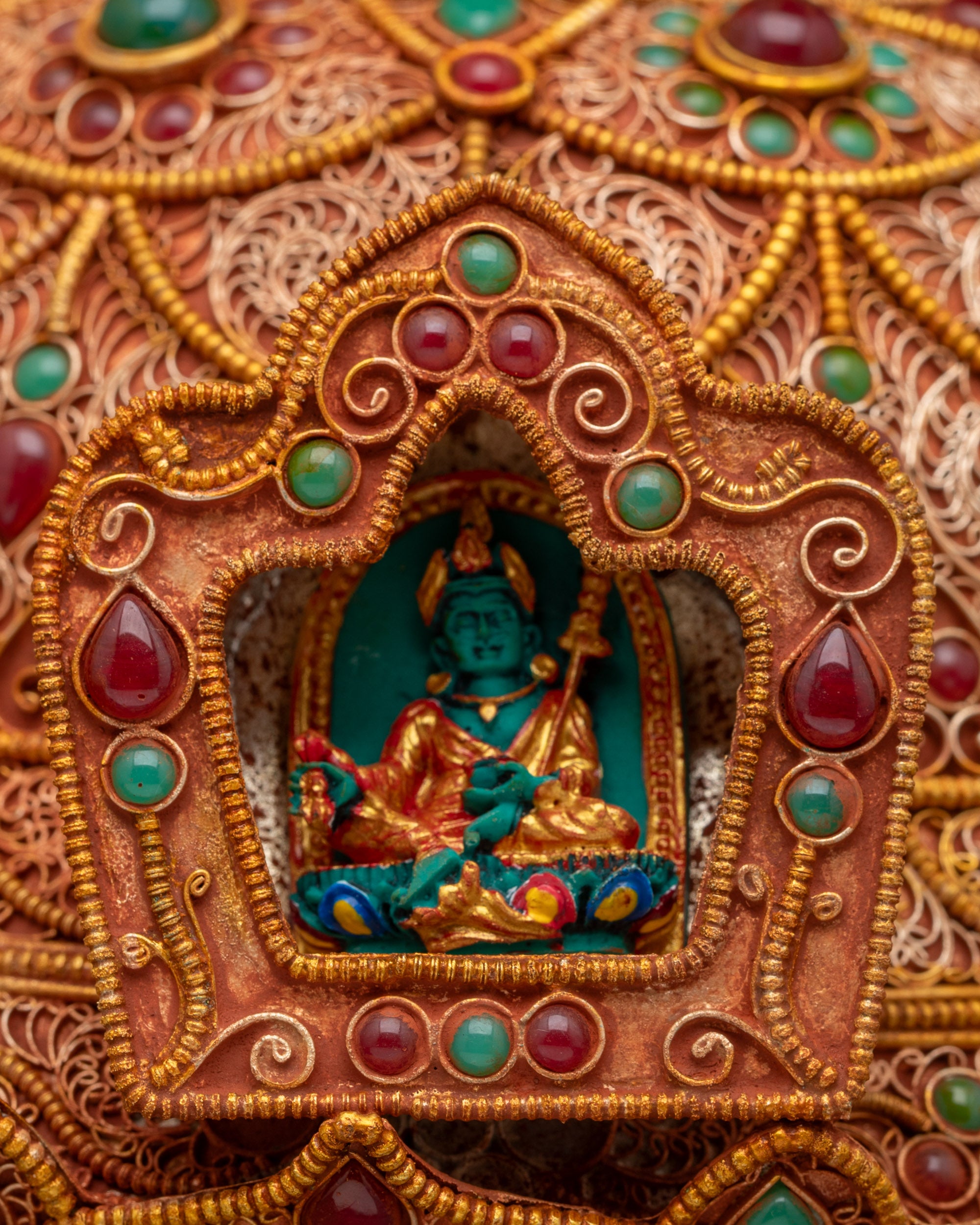 Buy Divine Copper Buddhist Stupa | Himalayan Handcrafted Sacred Relic