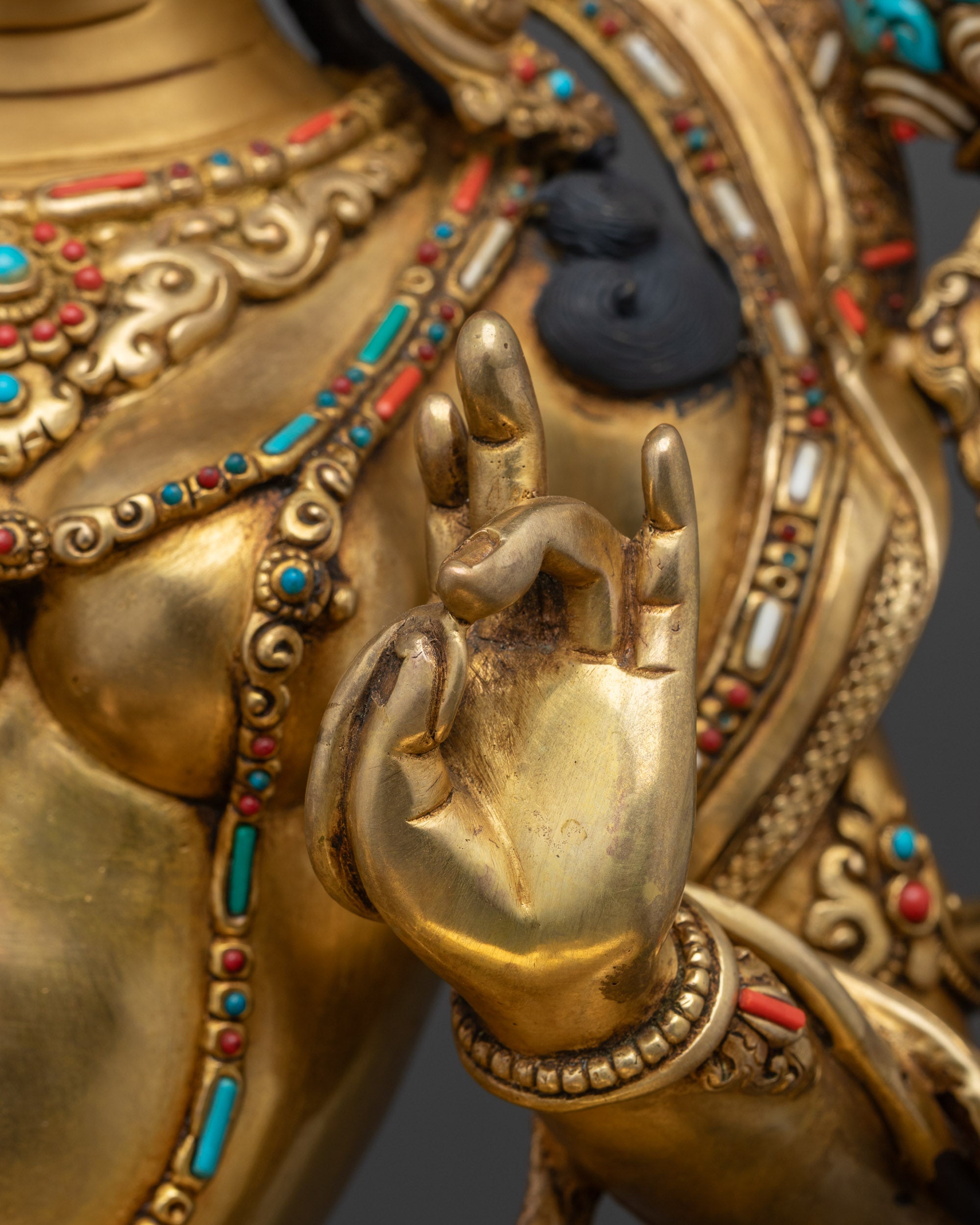 Premium Green Tara Sculpture | Buddhist Goddess of Swift Protection