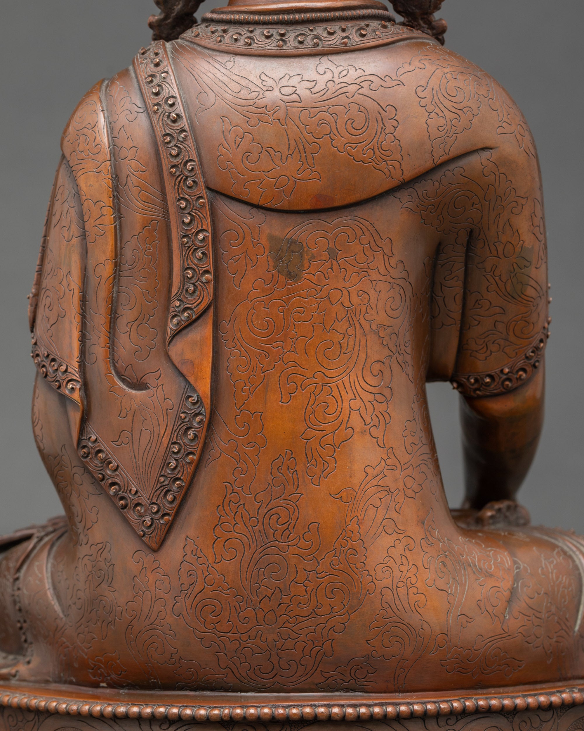 Shakyamuni Crowned Buddha Figurine | Authentic Copper Artwork