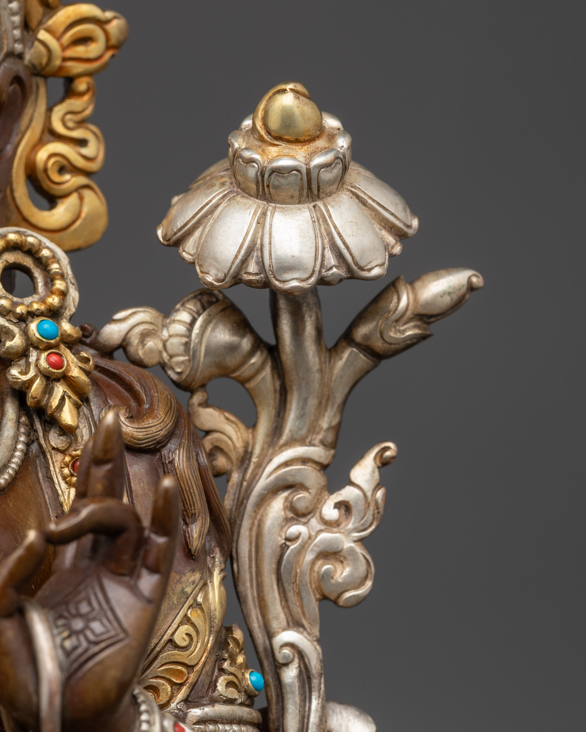 Oxidized Green Tara Sculpture | Authentic Buddhist Goddess Idol