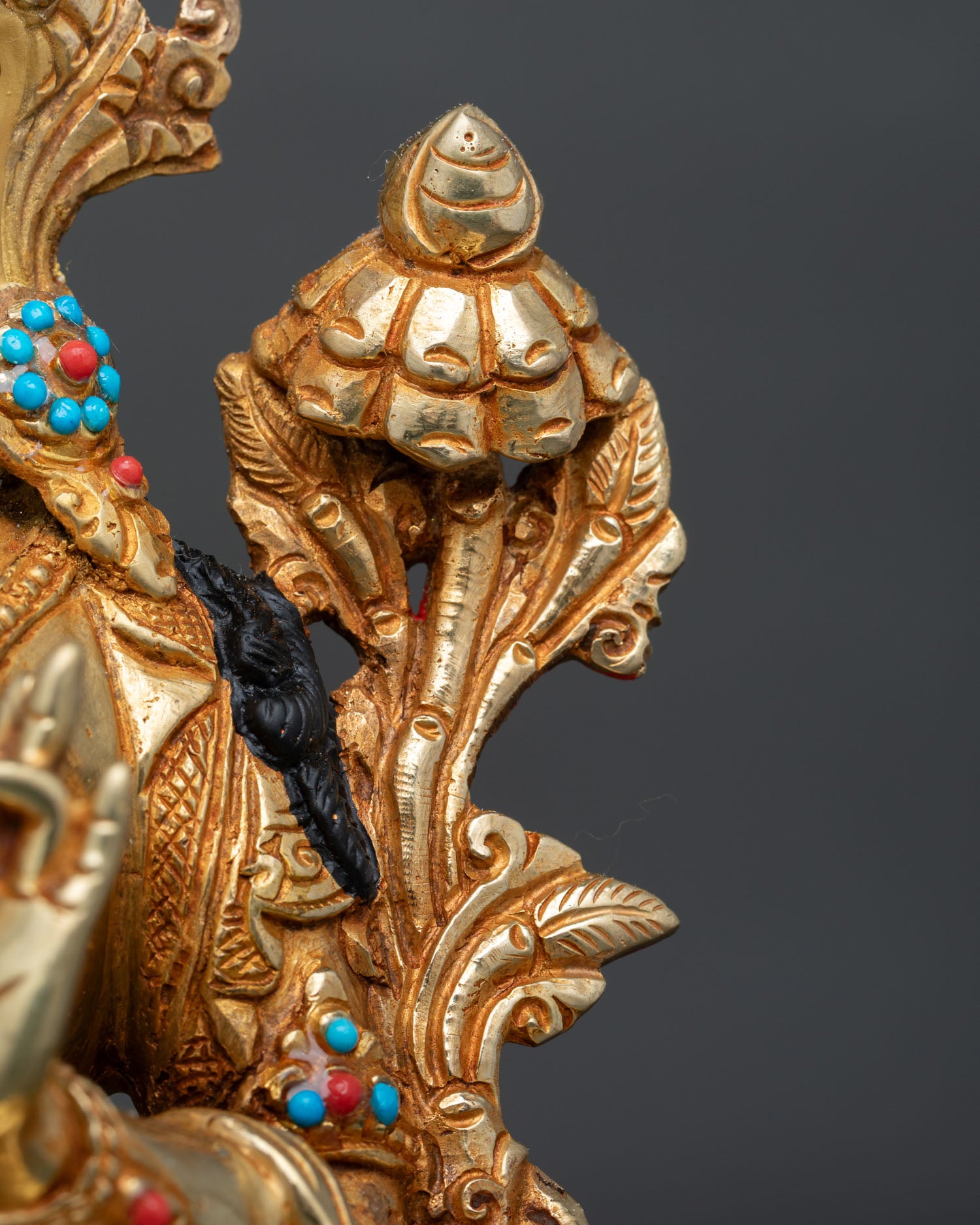 Green Tara Statue | Sacred Buddhist Deity Sculpture for Meditation