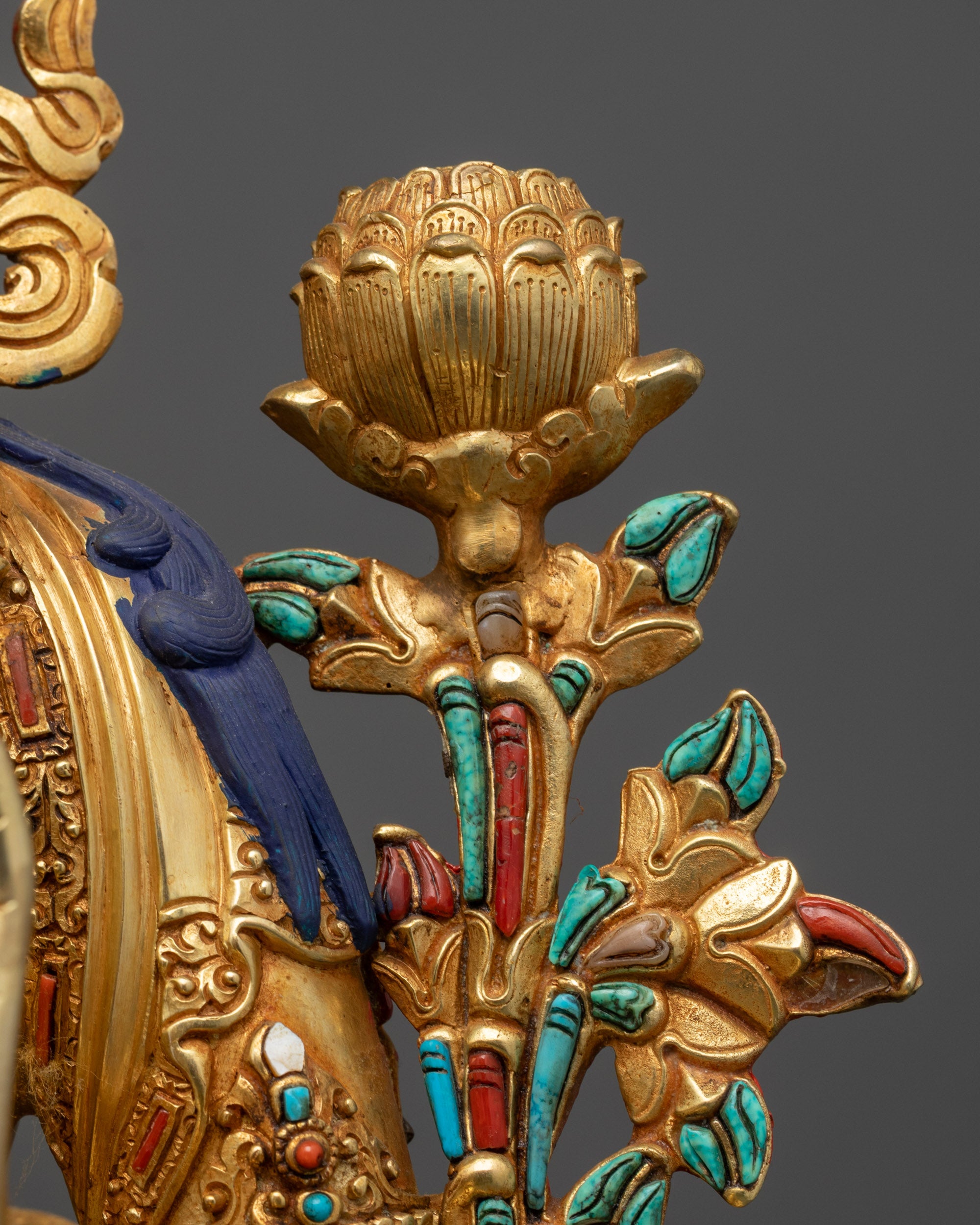 Manifest Tranquility with Green Tara Sculpture | Nepalese Buddhist Art