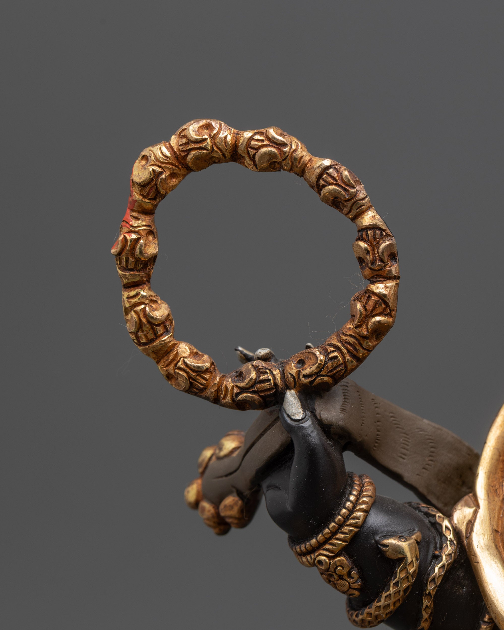 Traditional Vajrayana Six-Armed Mahakala Sculpture | Mahakala Statue