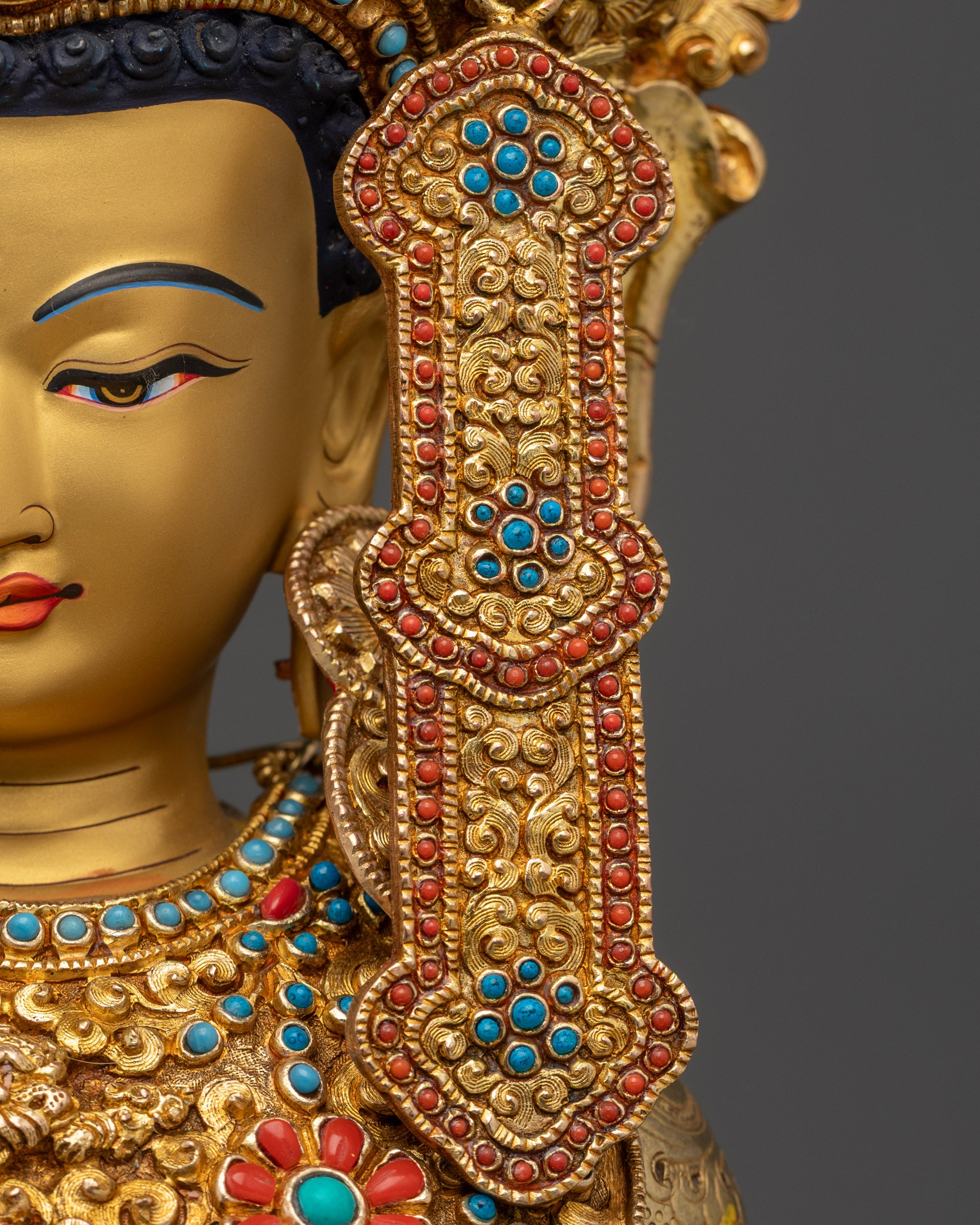 Tibetan Jowo Rinpoche Buddha Statue | Exquisite Handmade Tibetan Altar