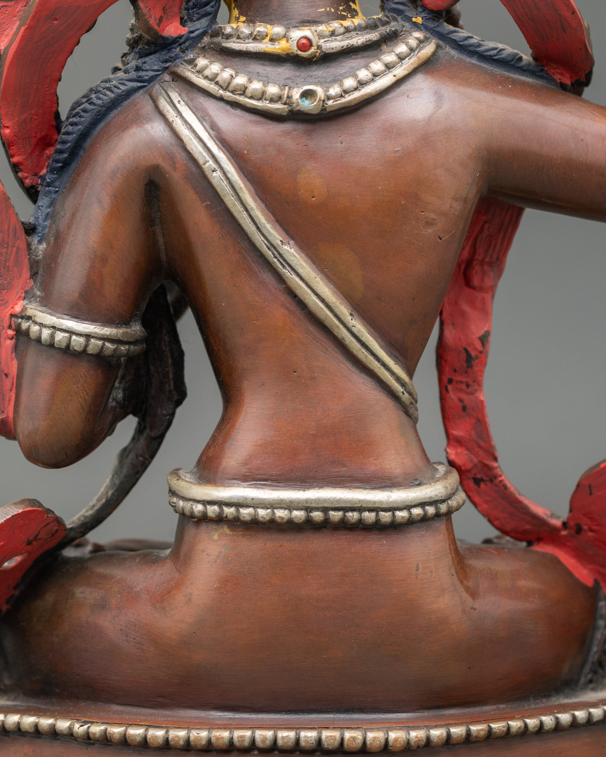 Manjushri Statue | Nepalese Bodhisattva of Wisdom Copper Sculpture