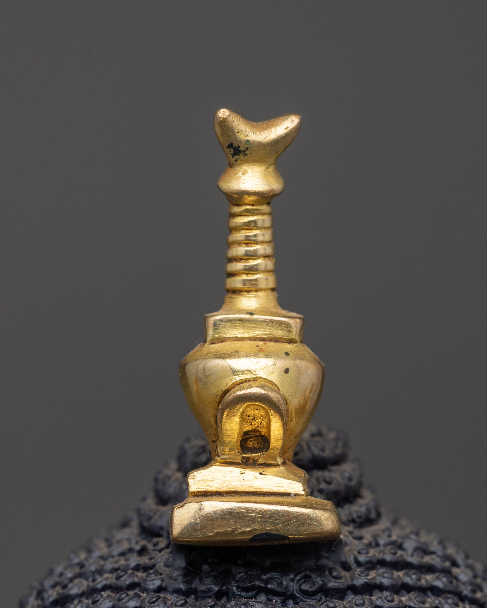 12" Exquisite Gold-Gilded Maitreya Buddha Sculpture | Future Enlightenment