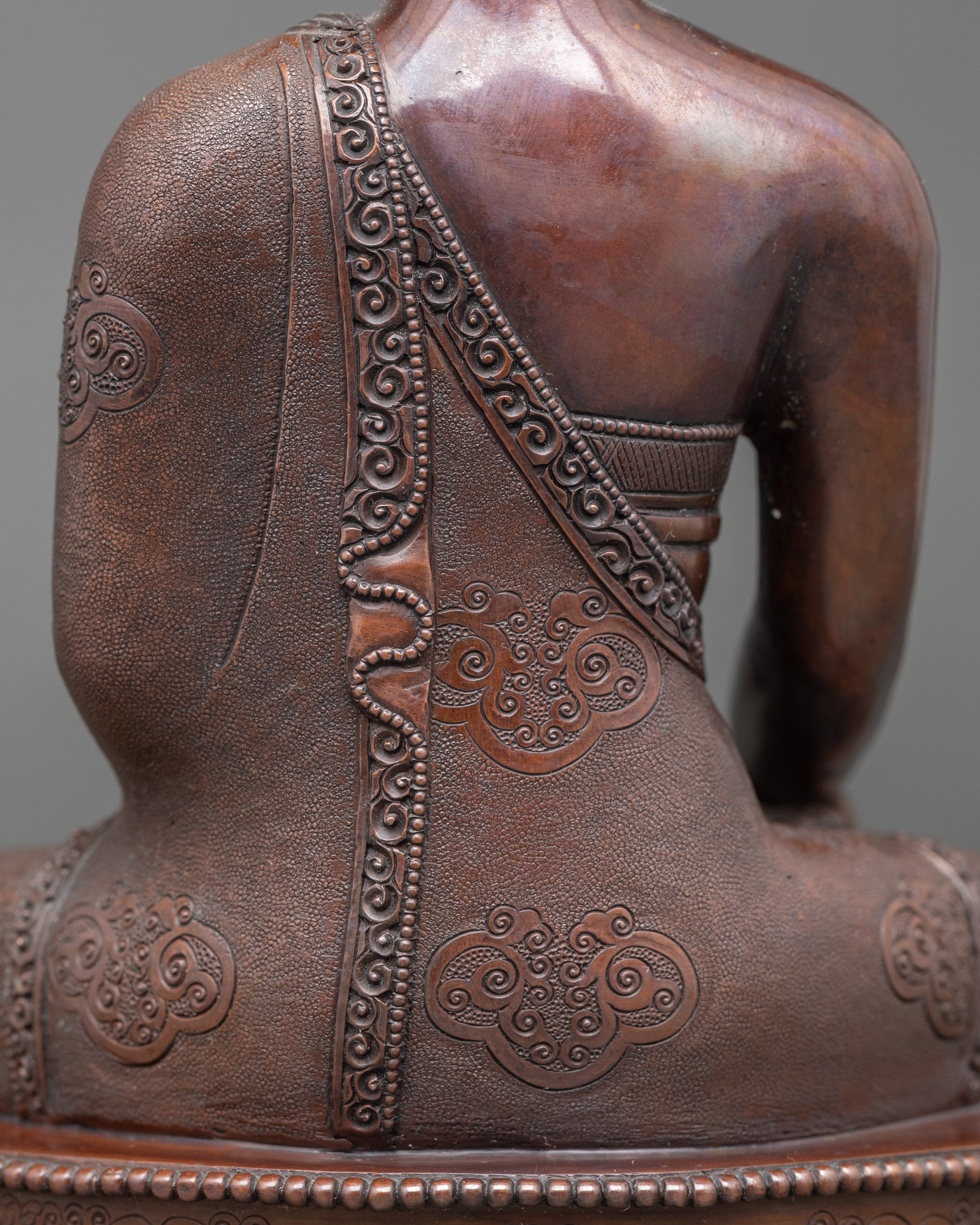 Sacred Oxidized Shakyamuni Buddha Sculpture for Daily Spiritual Practice