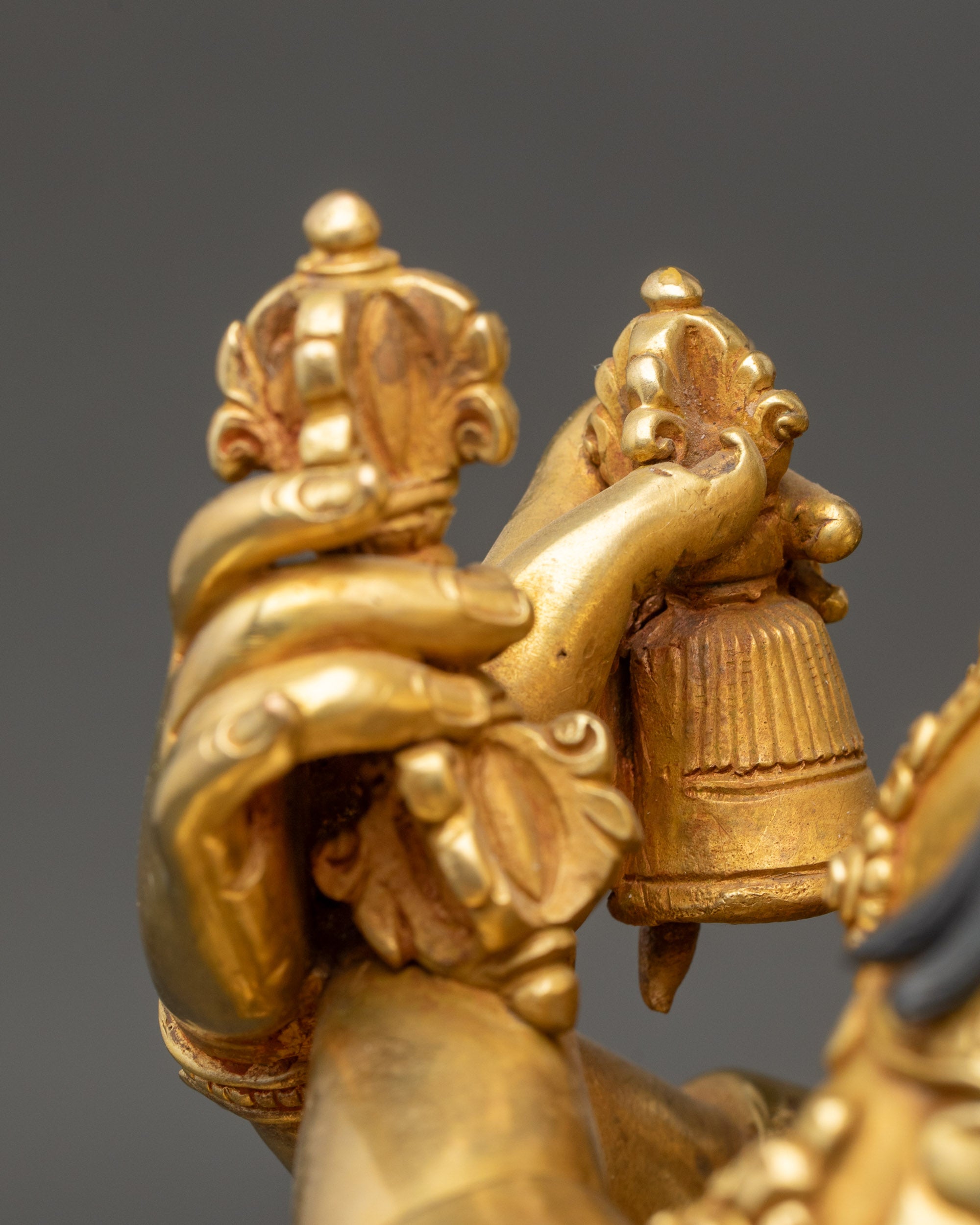 24K Gold-gilded Vajradhara Statue for Meditation Altar