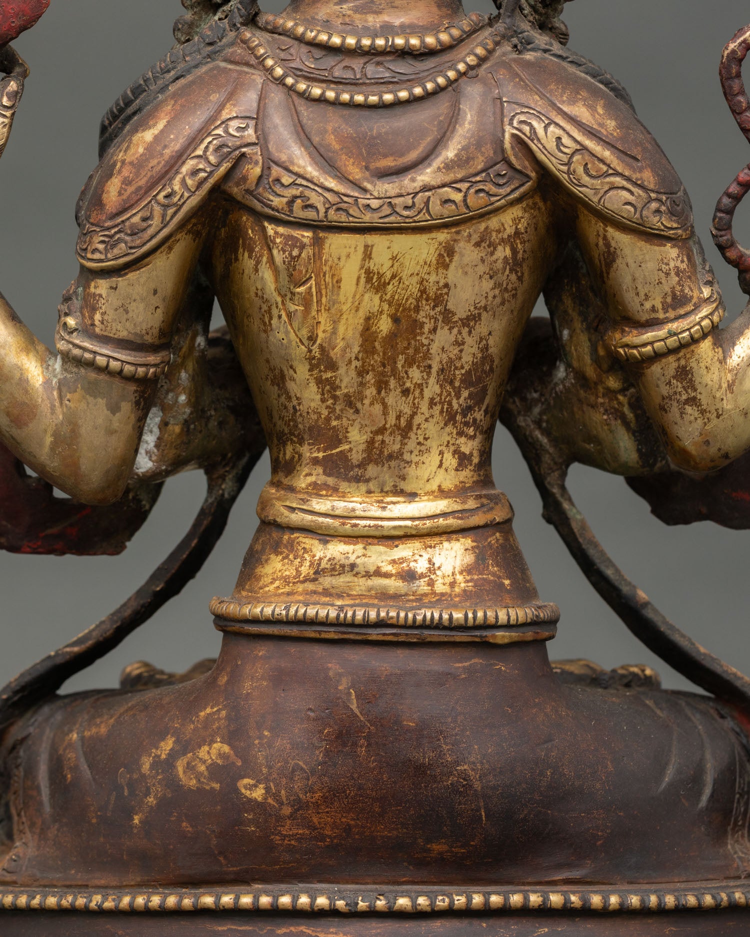 Chenrezig Statue | Handmade Copper Sculpture for Meditation