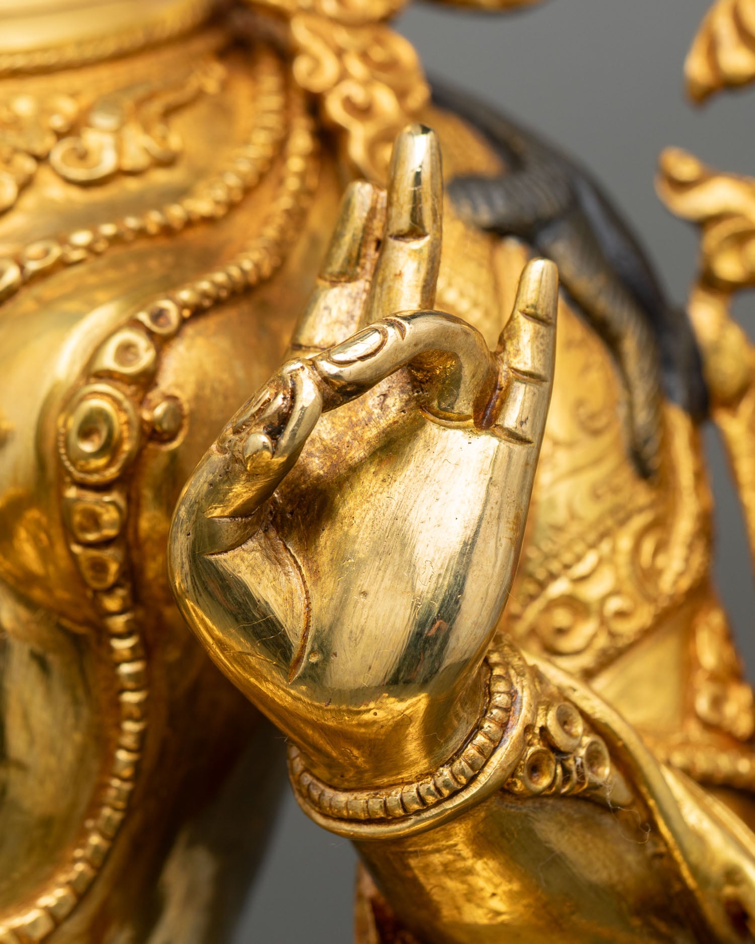 Blessed Green Tara | 24K Gold Gilded Buddhist Statue