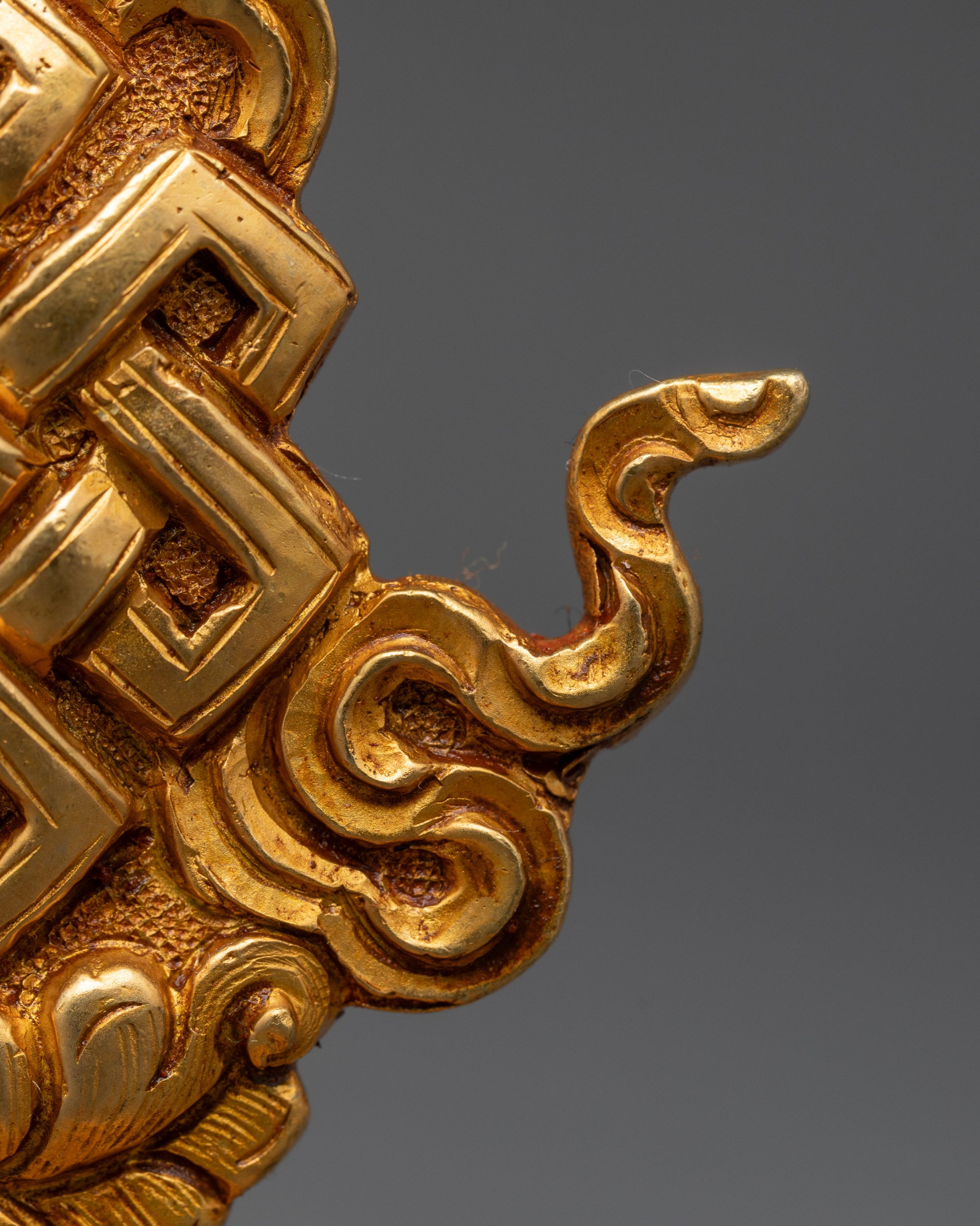 3" Gold Fire-Gilded Ashtamangala Set | Symbol of Universal Harmony