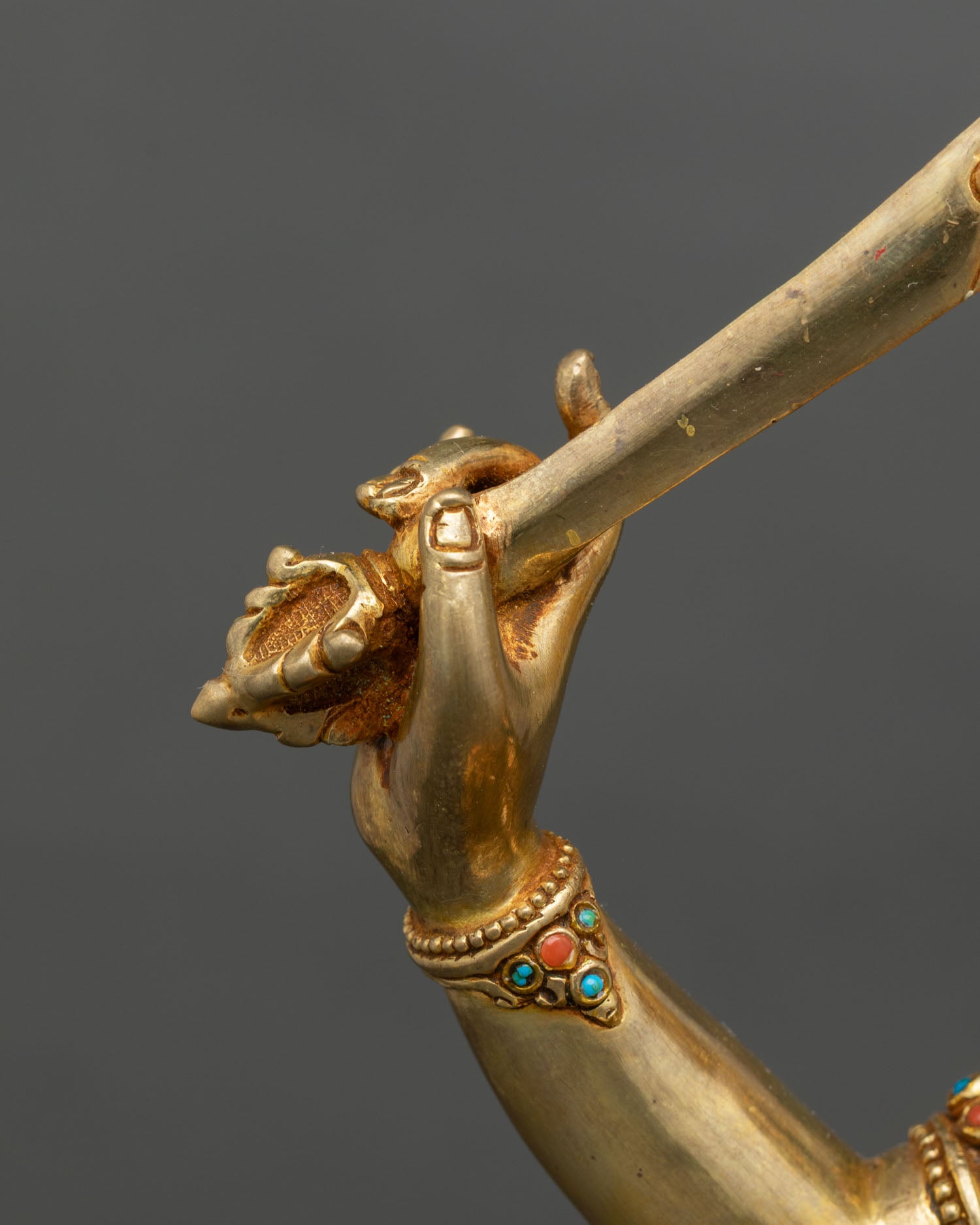 Manjushri Statue – Himalayan Spiritual Sculpture from Nepal