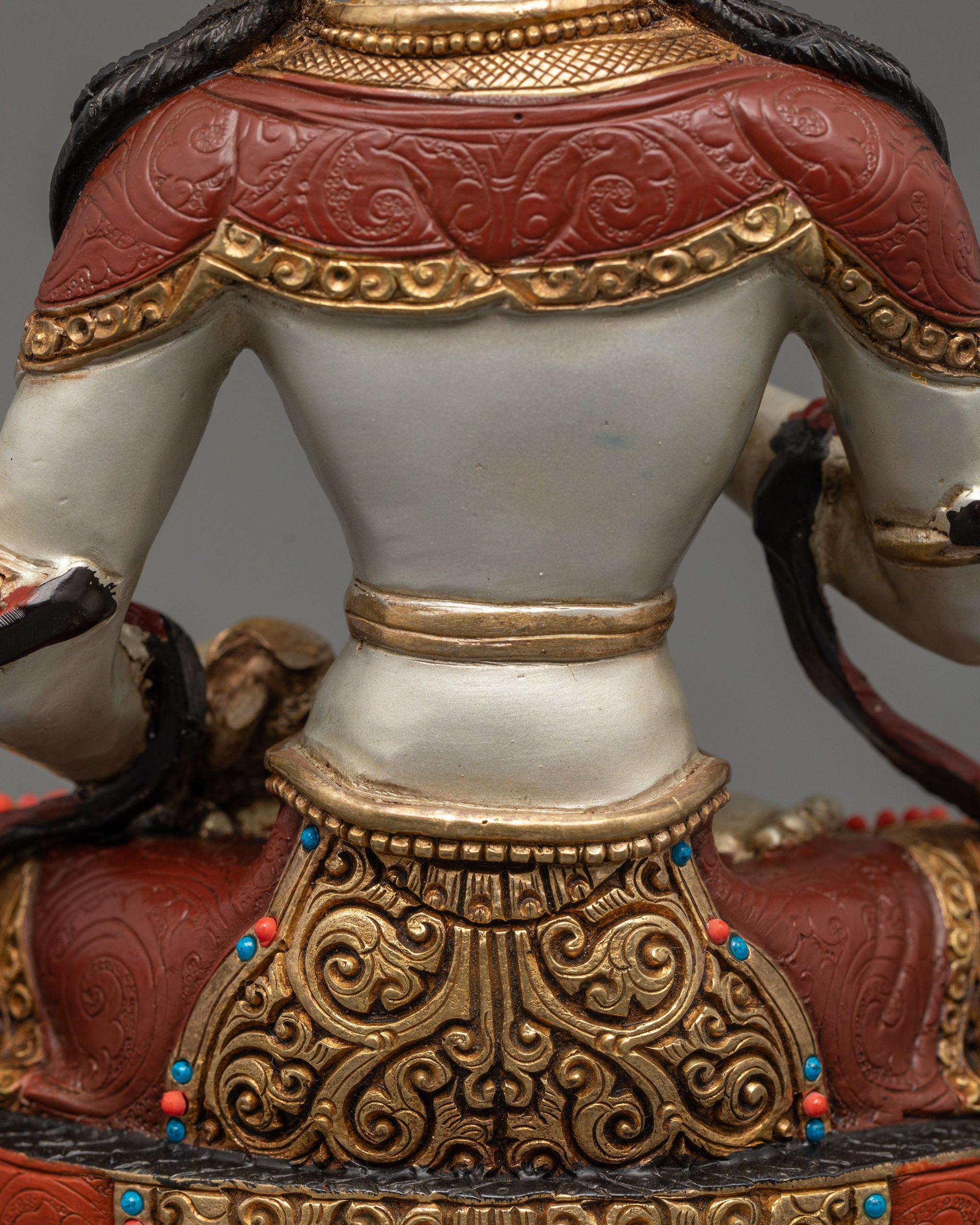 Handmade Vajrasattva Statue | Tibetan Buddhist Protector Sculpture