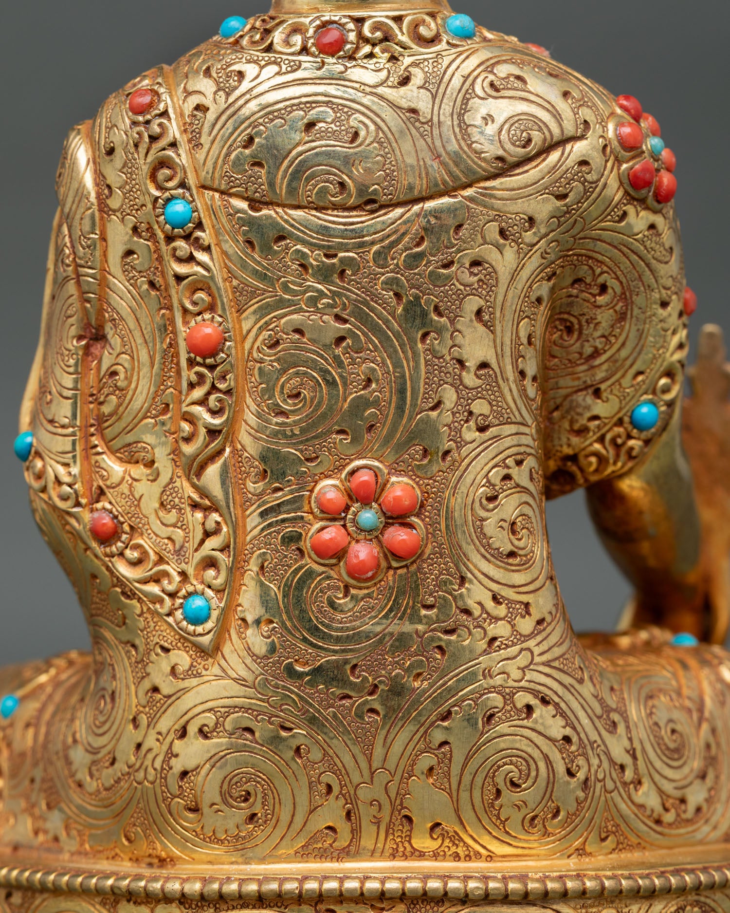 Medicine Buddha Statue | Traditional Buddhist Altar Artwork