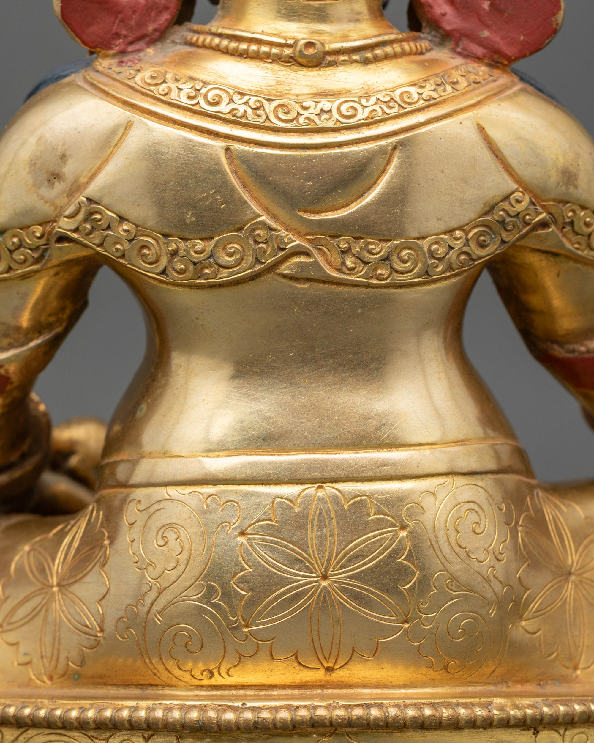 Handcrafted Dzambhala Statue for Buddhist Shrine Decor