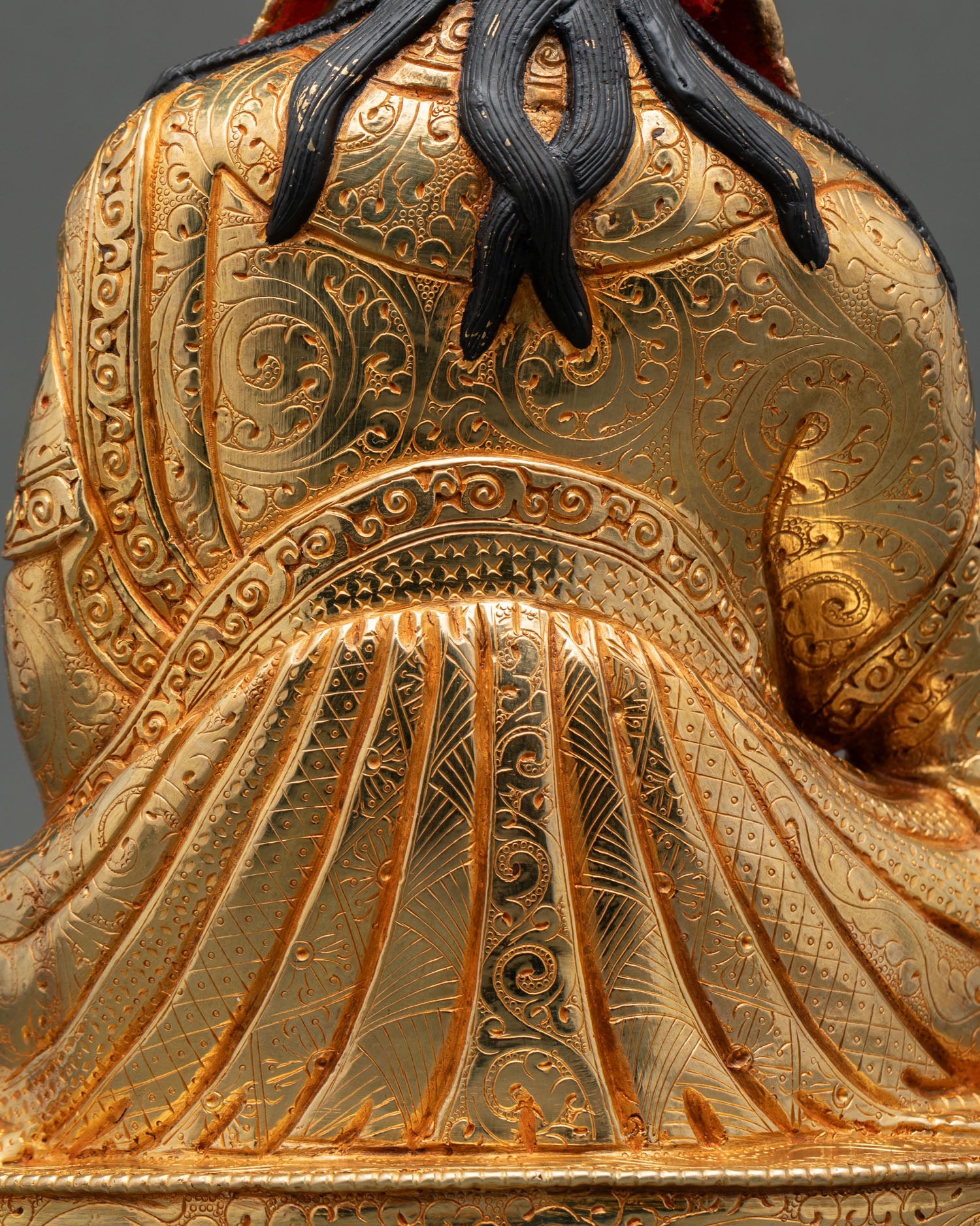 Guru Rinpoche Statue | 24K Gold Gilded Buddhist Art