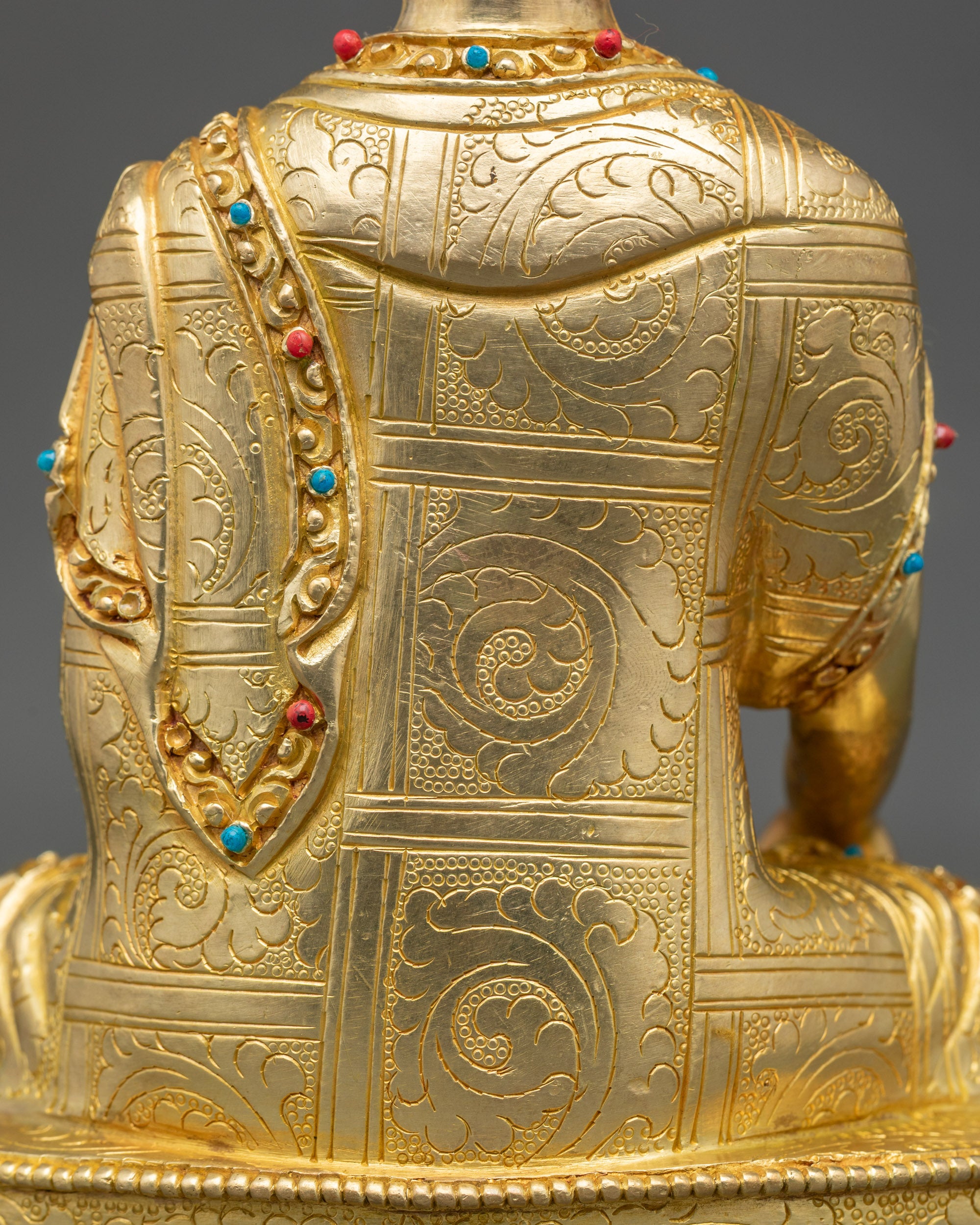Tibetan Buddha Shakyamuni Statue for Peace and Mindfulness