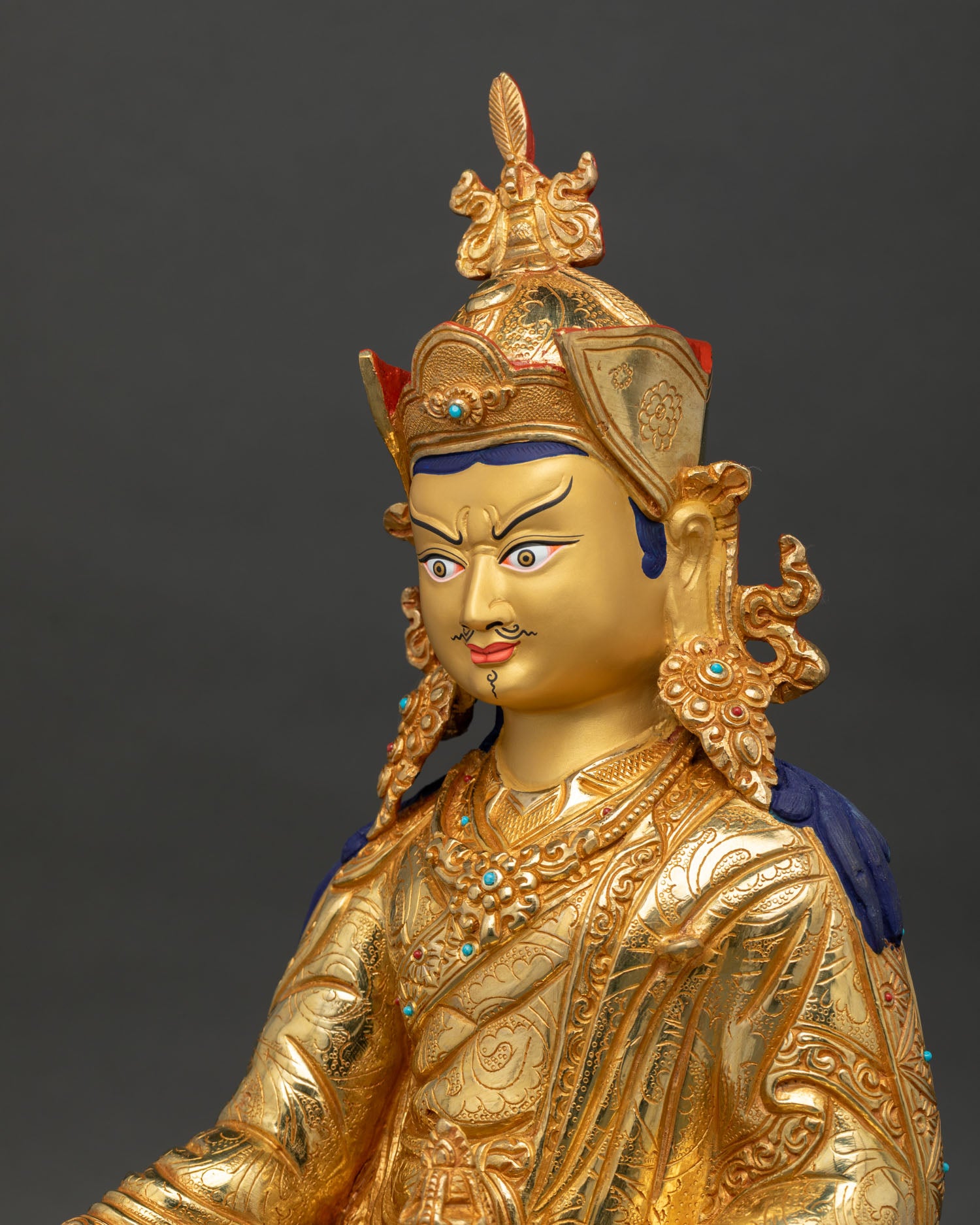 Powerful Guru Rinpoche Statue | Buddhist Sacred Figurine
